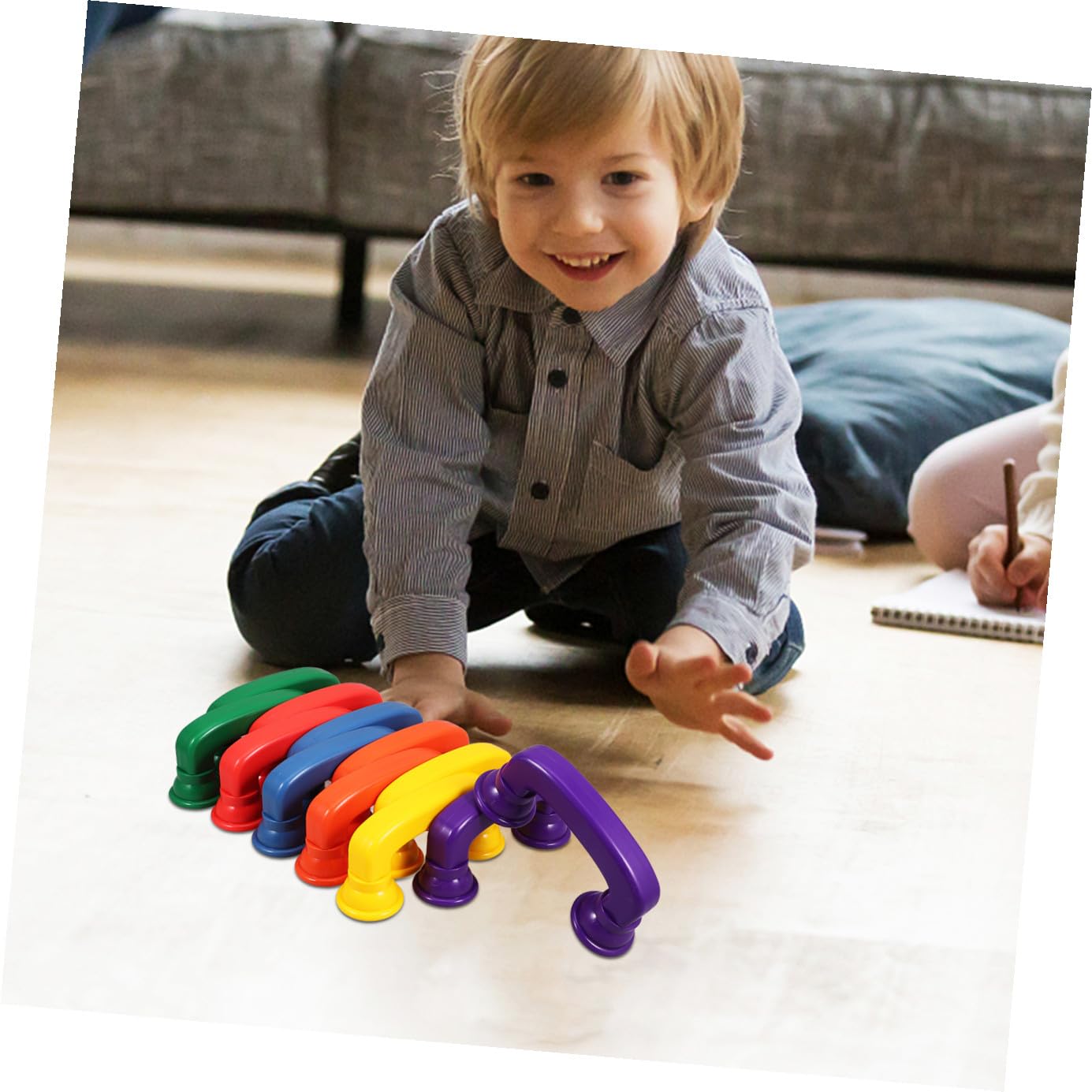 Teléfono Susurrante de Juguete para Niños, 12 Piezas de Plástico Abs Bordes Suaves y Colores Brillantes para Juego Educativo y Divertido