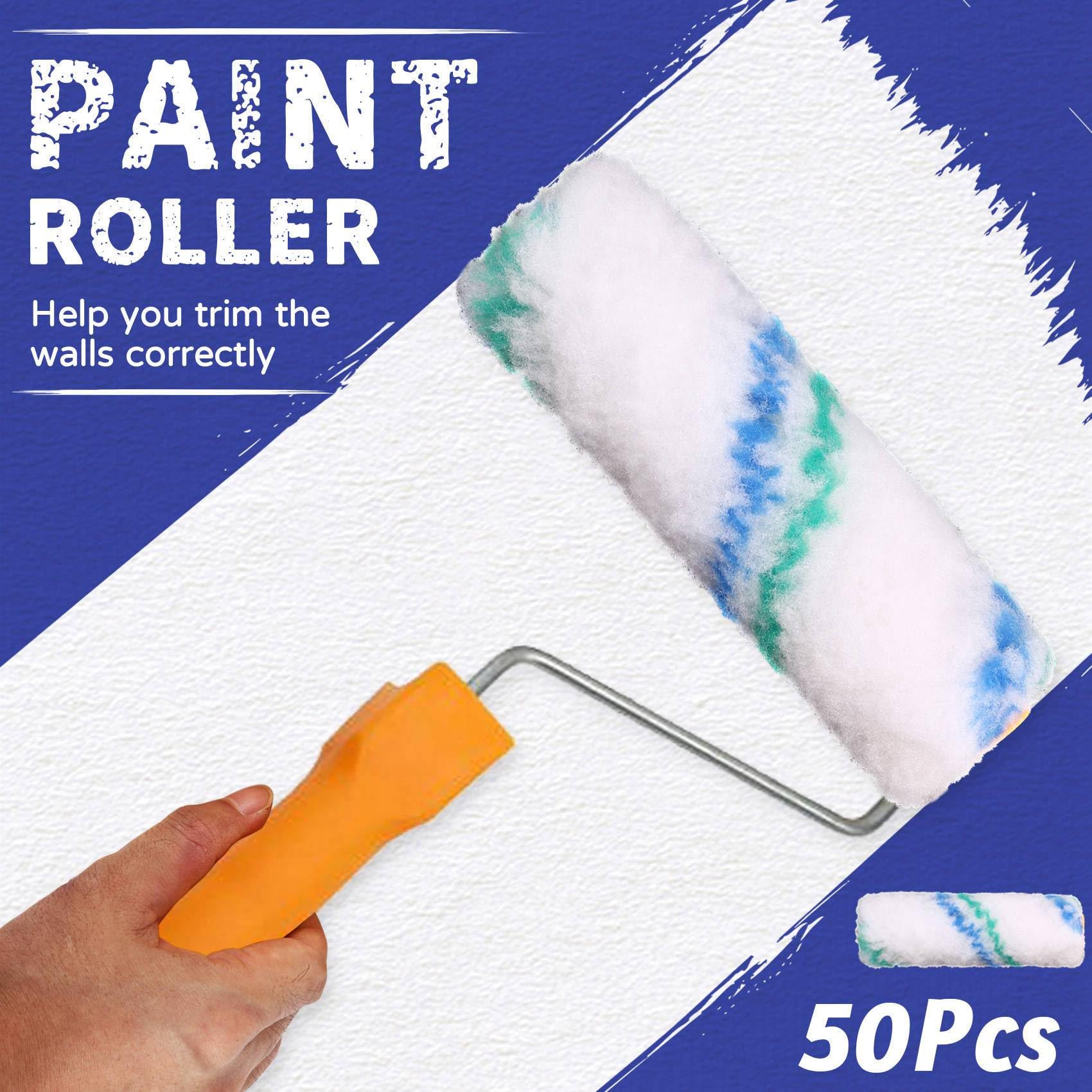 Juego de 200 Rodillos Profesionales para Pintar, de 4 Pulgadas y 100 Mm, Mini Rodillos para Pintar, Cepillos Rodantes para Pintar