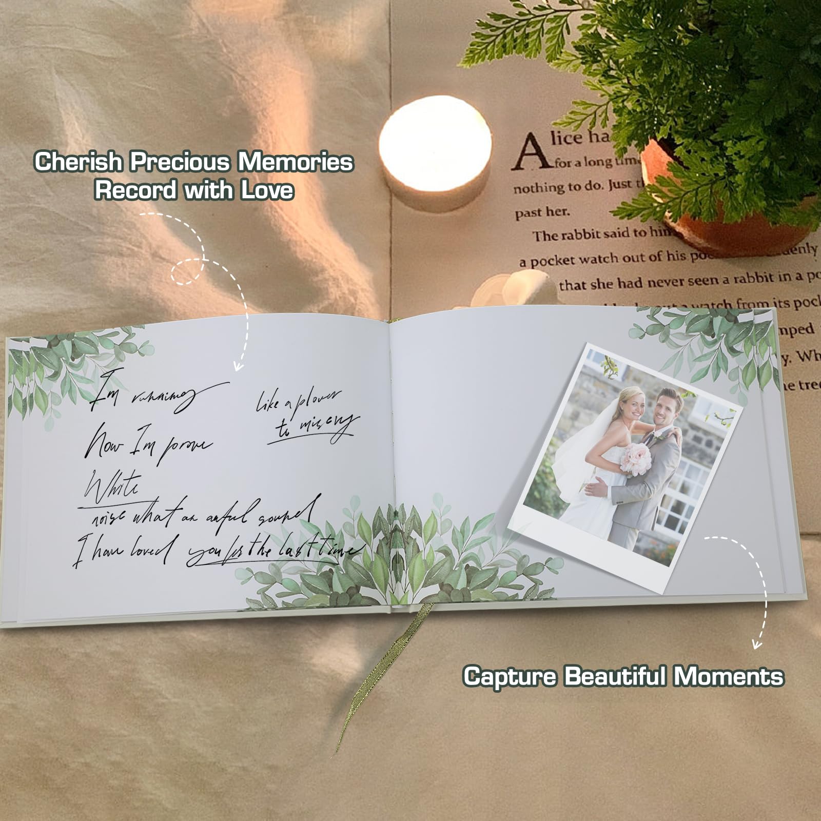 Libro degli Ospiti Matrimonio - Libro Degli Ospiti per Guest Book Matrimonio - 120 pagine 23x17.8 cm carta di alta qualità design semplice copertina rigida perfetto per matrimoni e anniversari