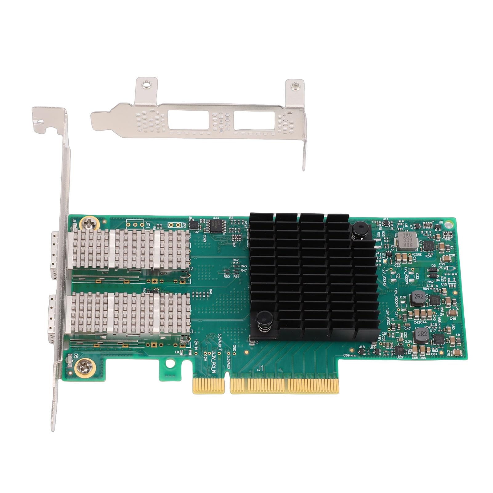 Sxhlseller Adattatore Ethernet PCIe X8 SFP28 a Doppia Porta 25G |Mellanox ConnectX-4, RDMA a Bassa Latenza, Scheda di Rete con Accelerazione Hardware per Server Data Center,