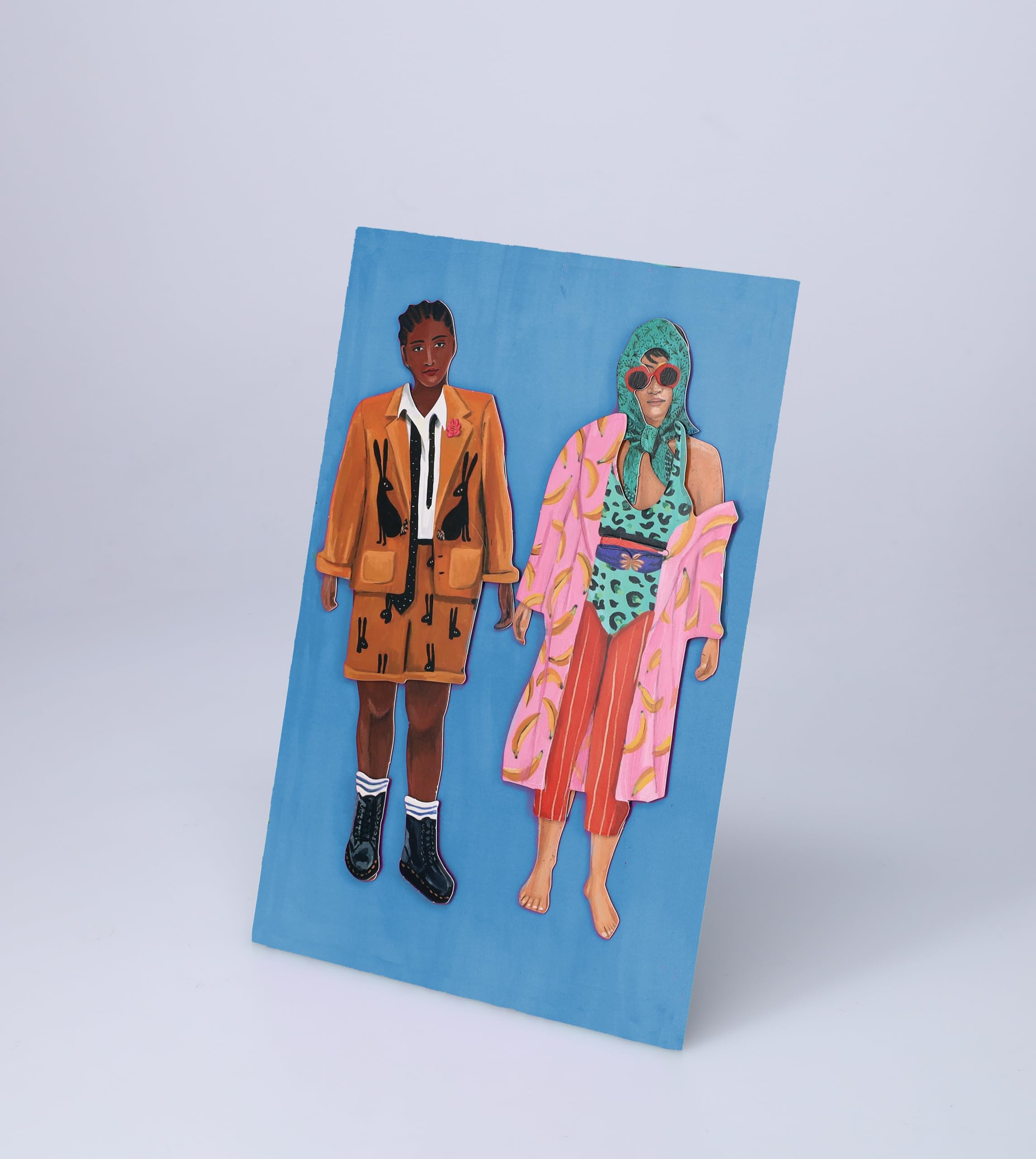 Chronicle Books Fearless Fashion Magnetic Dolls | Mix-N-Match Set | 4 Dolls, 50 Pieces, Thousands of Combinations