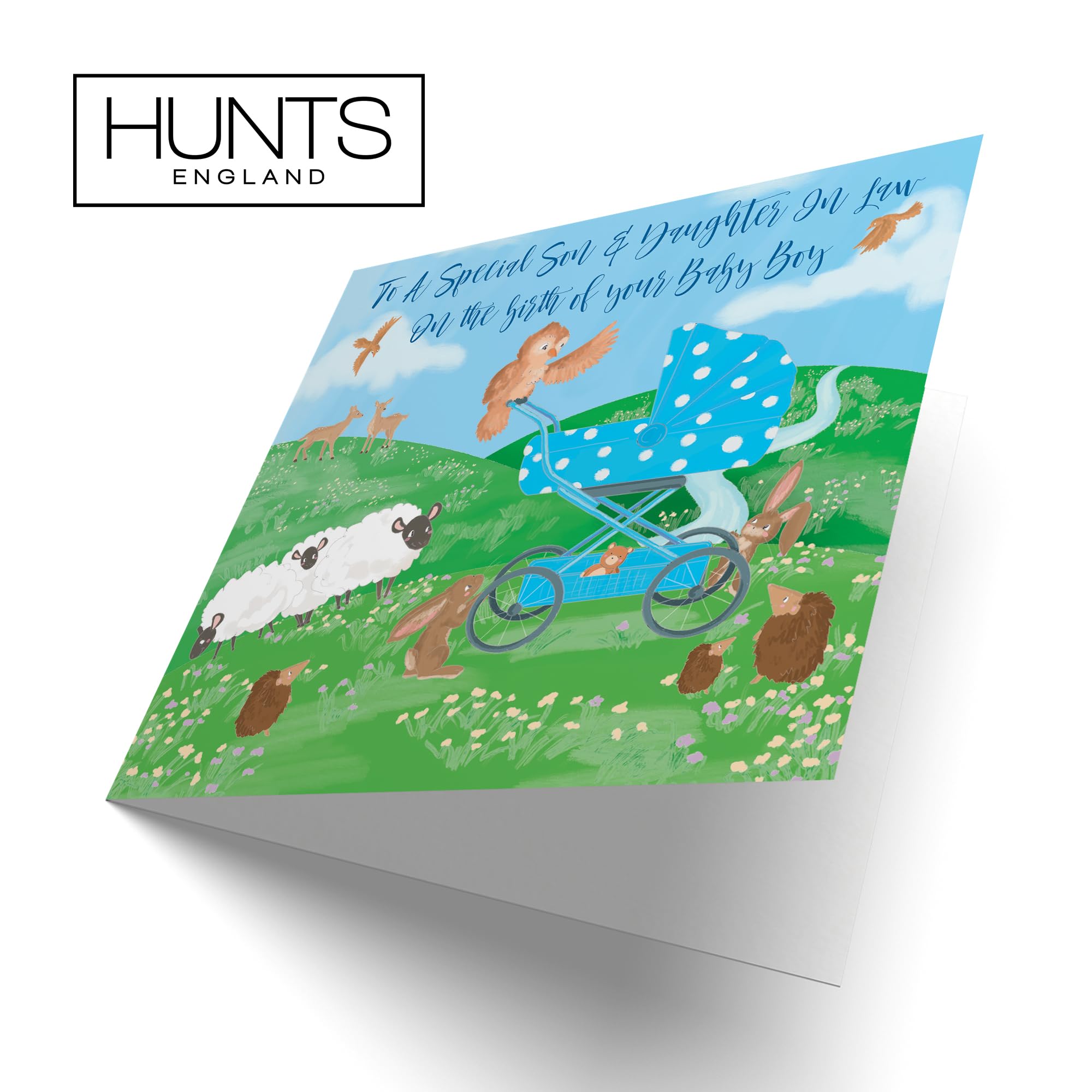 Hunts England Biglietto di congratulazioni per figlio e nuora, con scritta in inglese To A Special