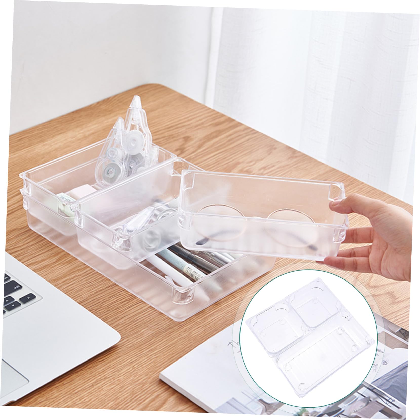 Plastique Organisateur Compact de 16 Cosmétique en Pièces Bureau