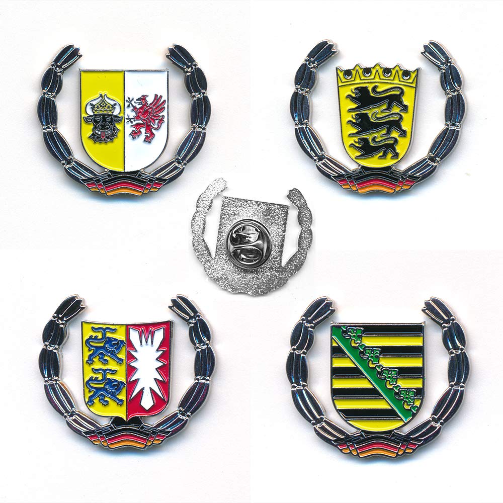 Sammlung Bundesländer Wappen Deutschland Flaggen Metall Button Pin Anstecker