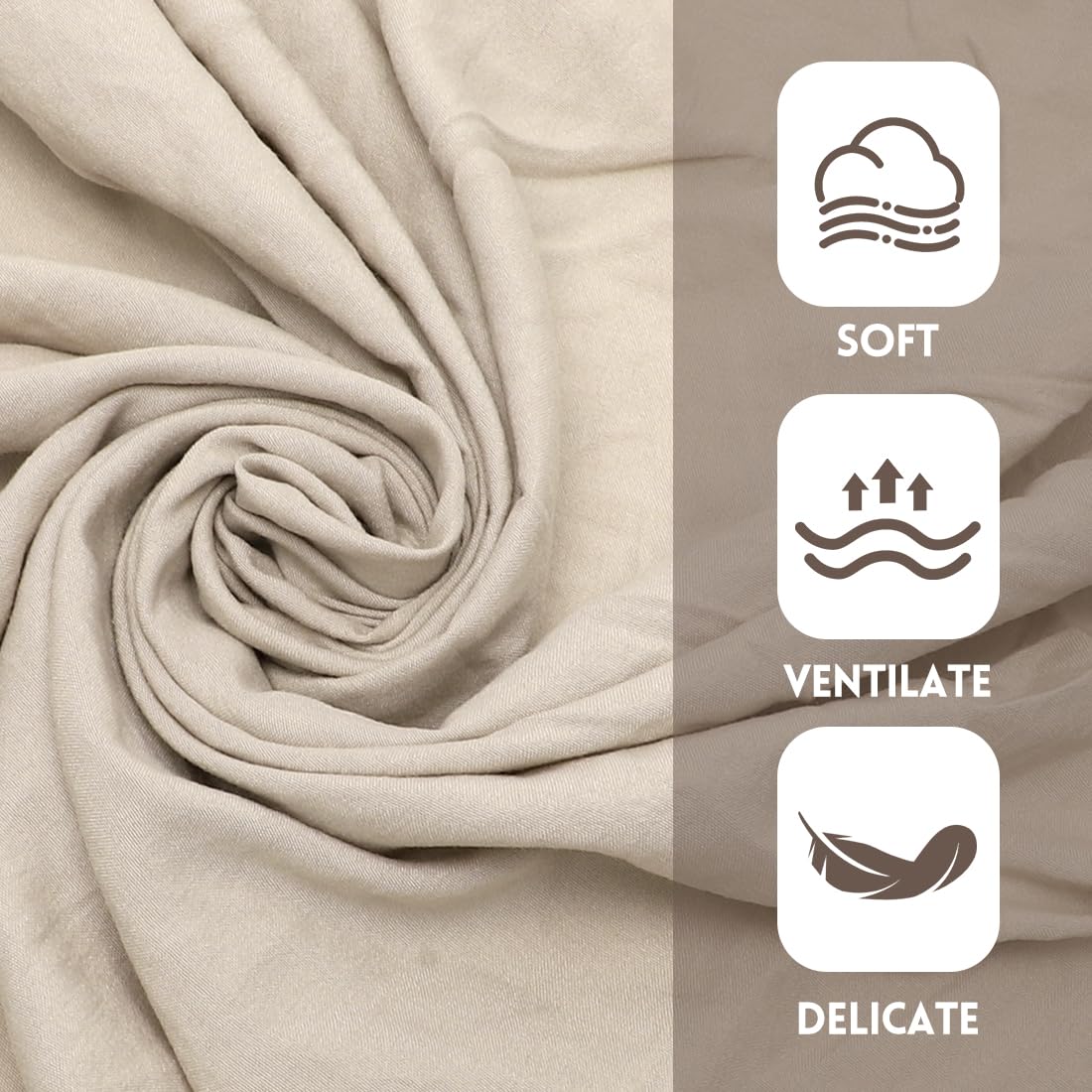 RANJIMA Mantovana copriletto elegante gonna 140 x 200 cm con volant altezza 45 cm wrap Around Style gonna da letto da avvolgere mantovana per letto fodera per rete a doghe