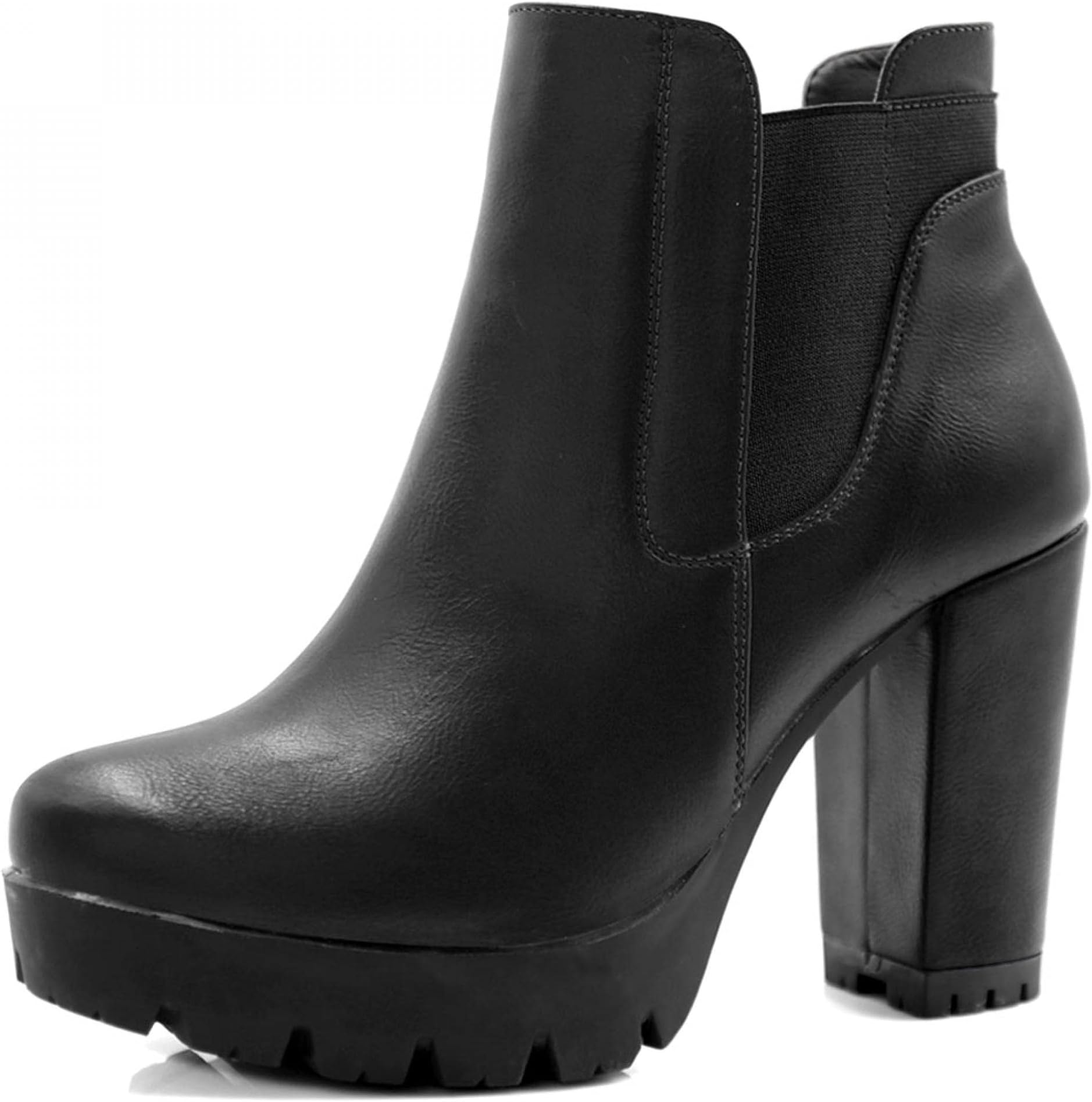 Women's Chunky High Heel Platform Ankle Boot