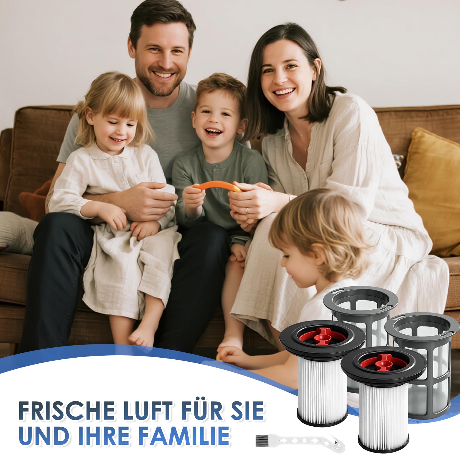 Zestaw 2 filtrów zamiennych do Bosch Unlimited Gen2 Series 8 – zawiera 2 x filtr HEPA, 2 x ochrona przed kłaczkami + szczotka do czyszczenia, kompatybilny z Bosch 12036642, 12023349