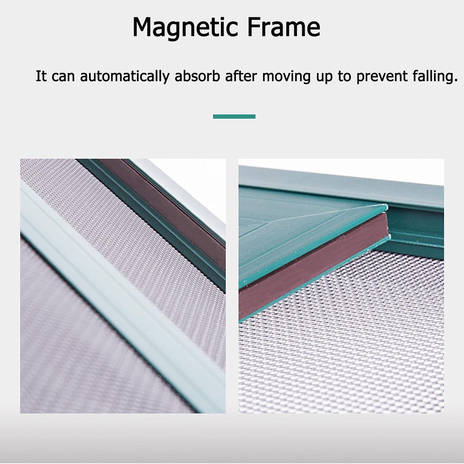 Trackless Window Screen with Frame - Push Up and Down Window Screens,304 Diamond Mesh,Customized Size Perfect for Your Window (Color : Style-B)