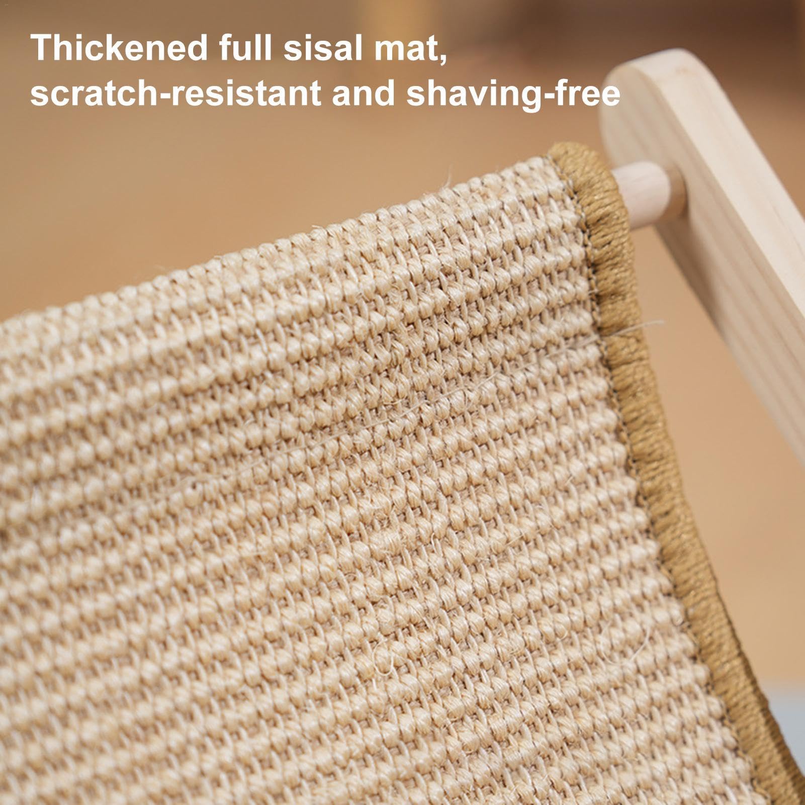Chaise pour chat en sisal, canapé robuste pour chat, griffoir pliable en | sisal pour chat, design peu encombrant pour chats