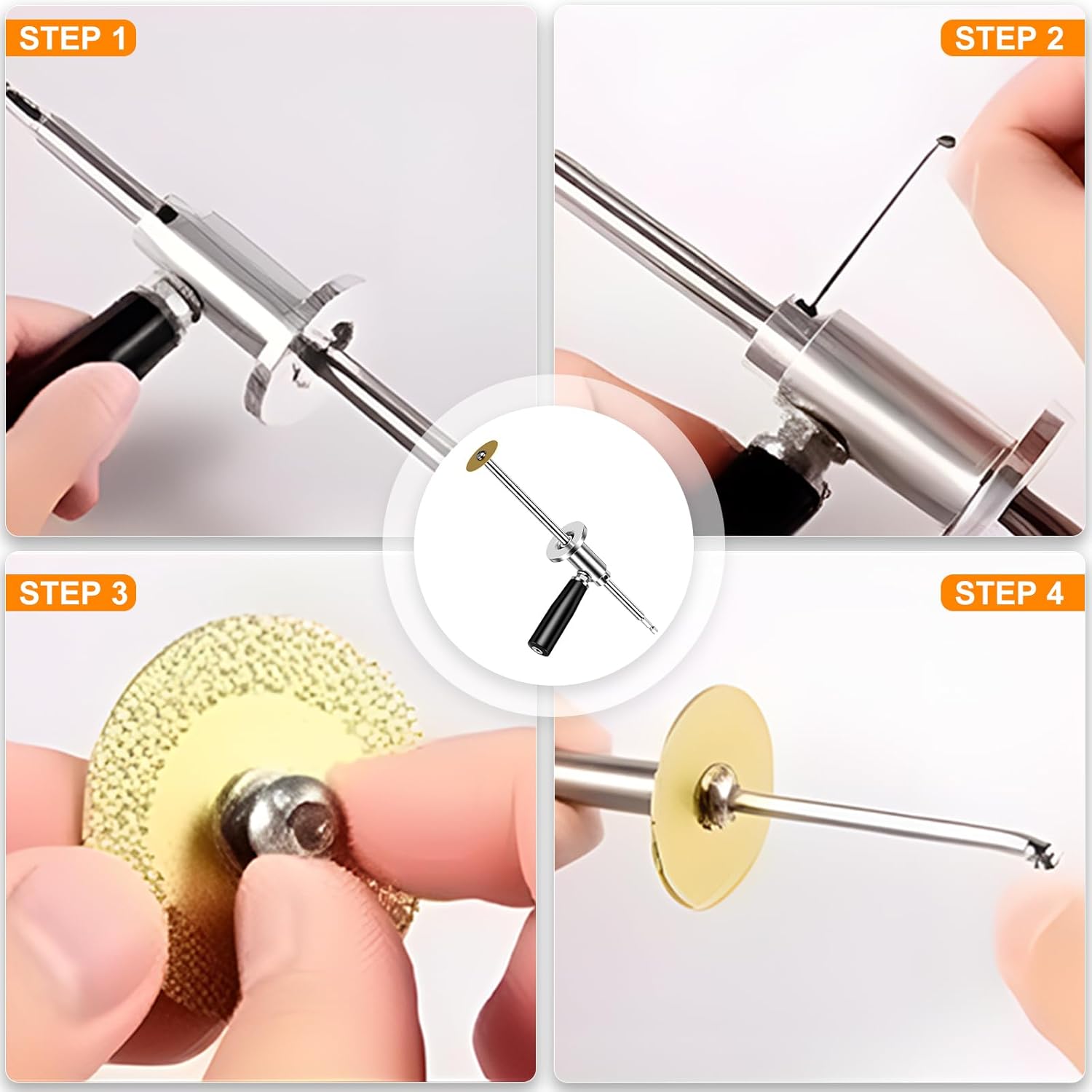 Inside Pipe Cutter for PVC Pipe, Inside Pipe Cutter, Stainless Steel Plumbing Internal Plastic Hose Cutting Tool with Grit Cutting Wheel & Handle 7" Adjustable Cut Depth