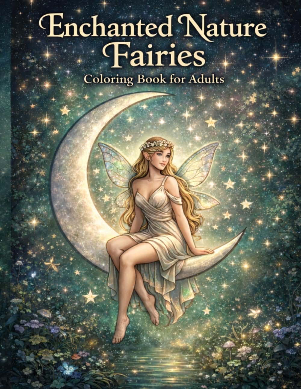 Fairy Coloring Book for Adults | Enchanted Nature Fairies for Stress Relief, Relaxation, Mindfulness and Anxiety Relief