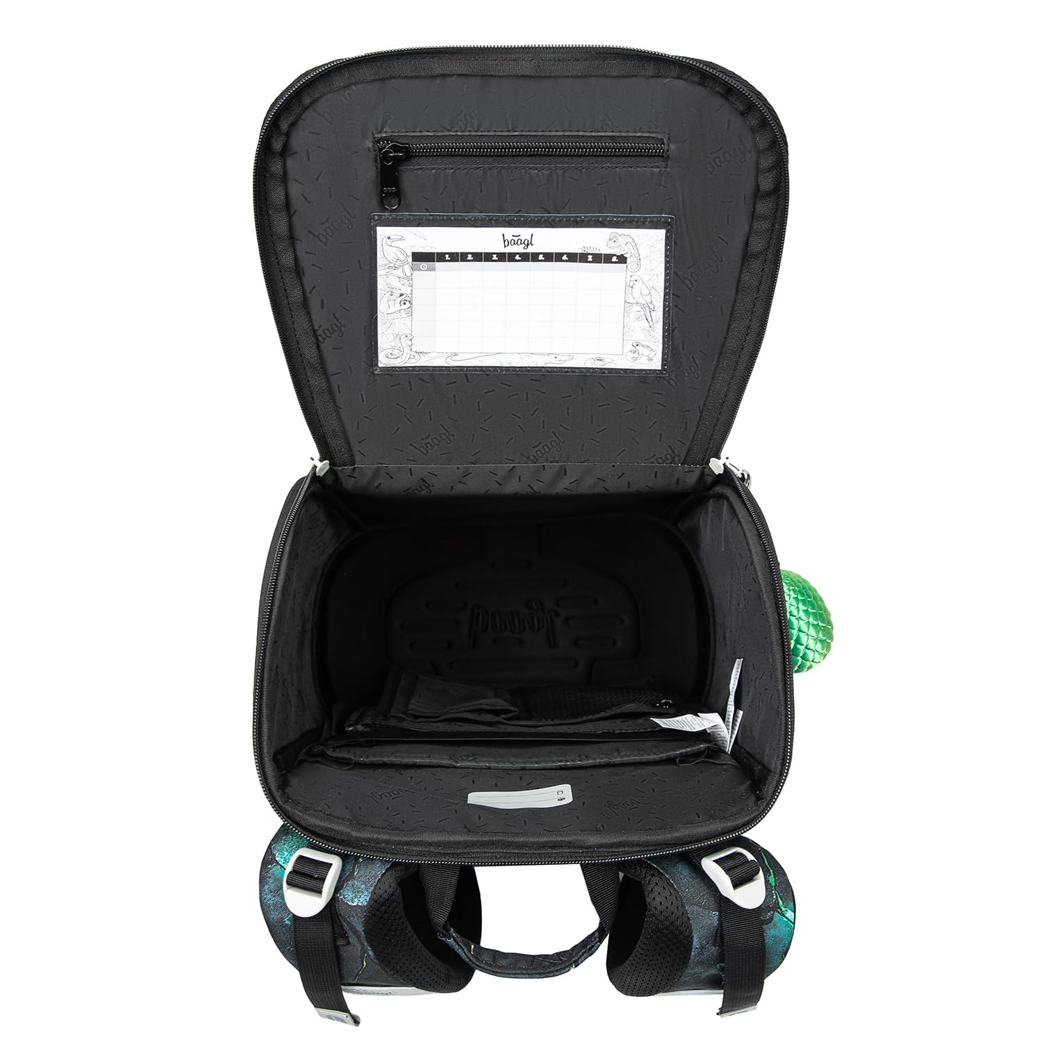 Baagl Schulranzen Jungen Mädchen für 1. Klasse - Ergonomische Schultasche für Kinder - Schulrucksack mit Brustgurt - Grundschule Ranzen Tornister