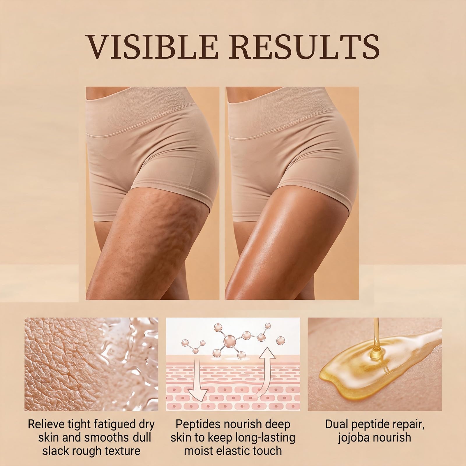 Multi-Peptid-Körperöl, Anti-Cellulite-Öl, zieht schnell ein. (3PCS)