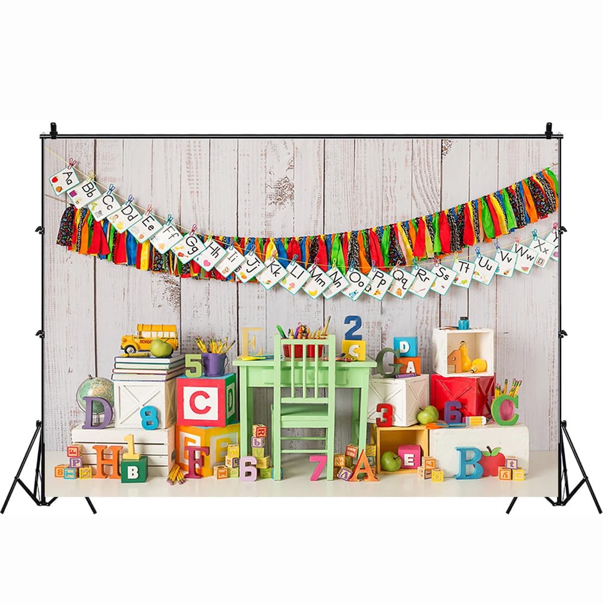 Toile De Fond Rentrée Scolaire - Décoration Classe, Fête Ou Photo | 1,8 X 1,2 M | Enfants, Profs, étudiants