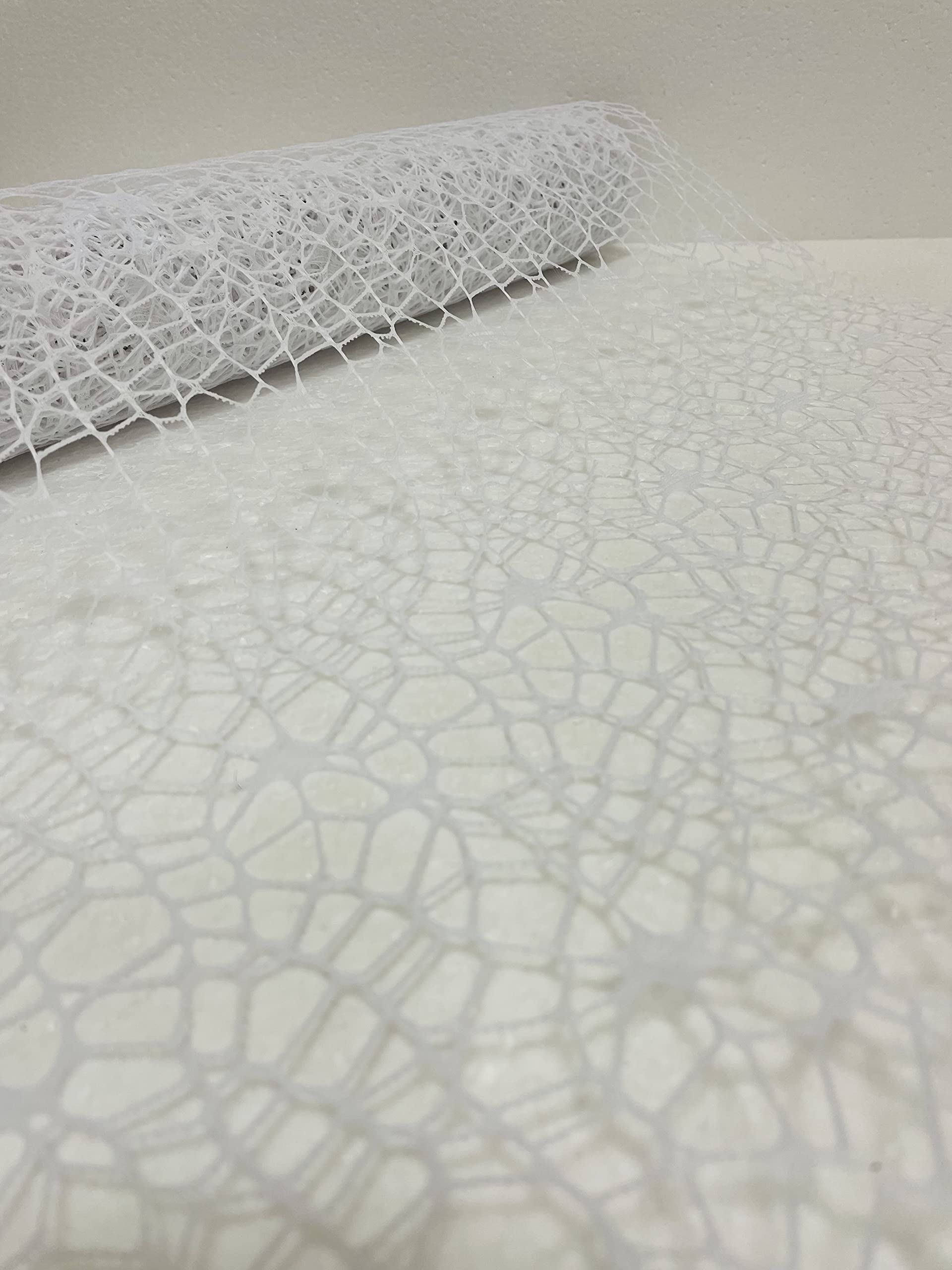 Rete Spider In Polycotton Bianco - 50cm X 5 Yards Per Decorazioni Floreali E Bomboniere - Foto 6