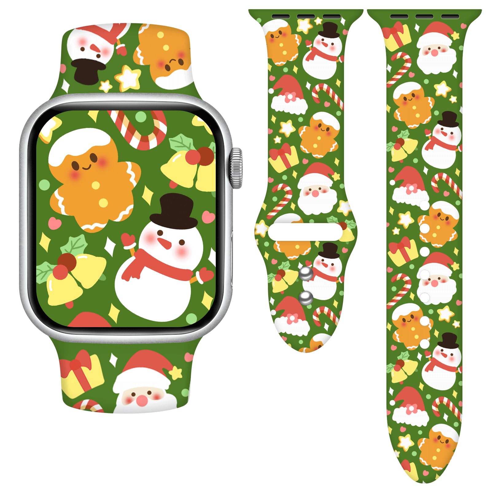 Vieeki Holidays Watch Band Compatible with Apple Watch Series 11 10 9 8 7 6 5 4 3 Ultra SE for Women Men, Strap Replacement for iWatch 38mm 40mm 41mm