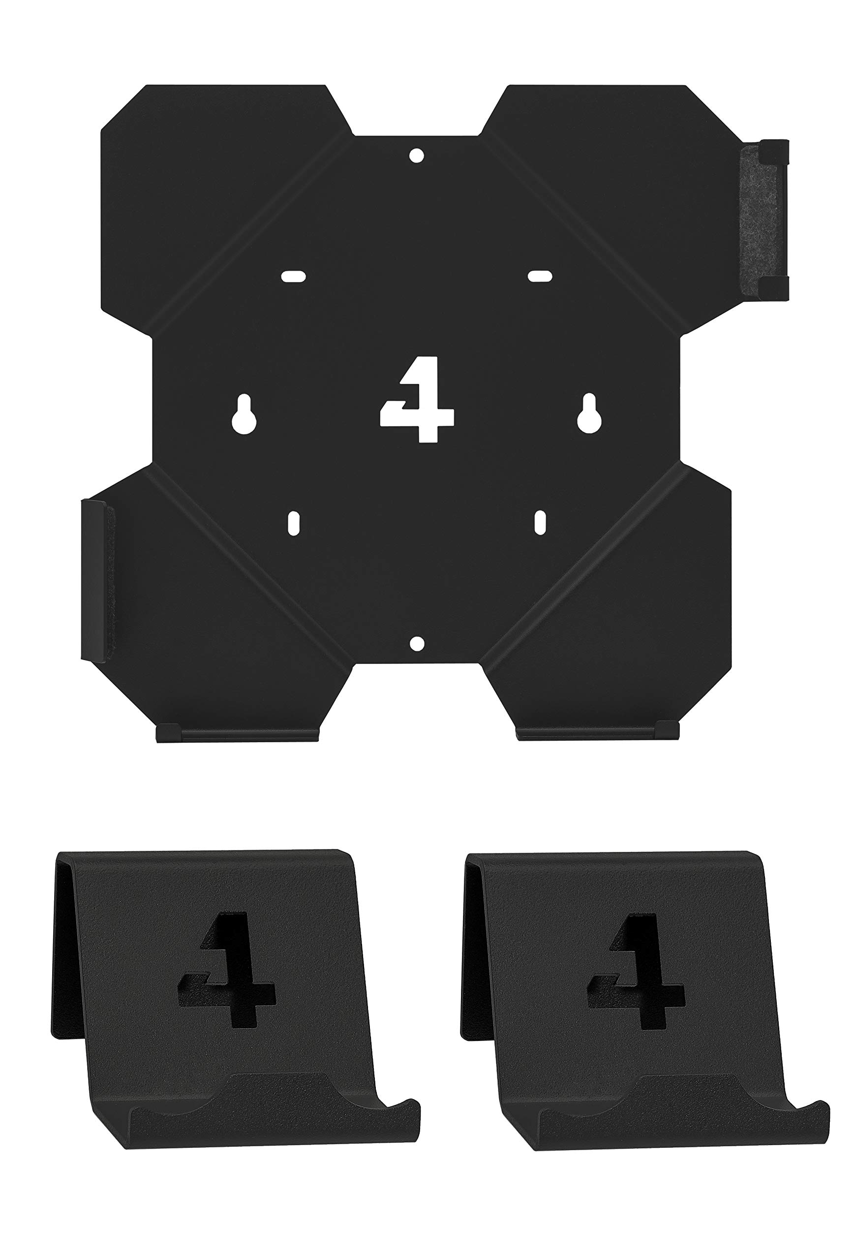 4mount Wall Mount Soporte de Pared para Playstation 4 Slim Paquete Negro