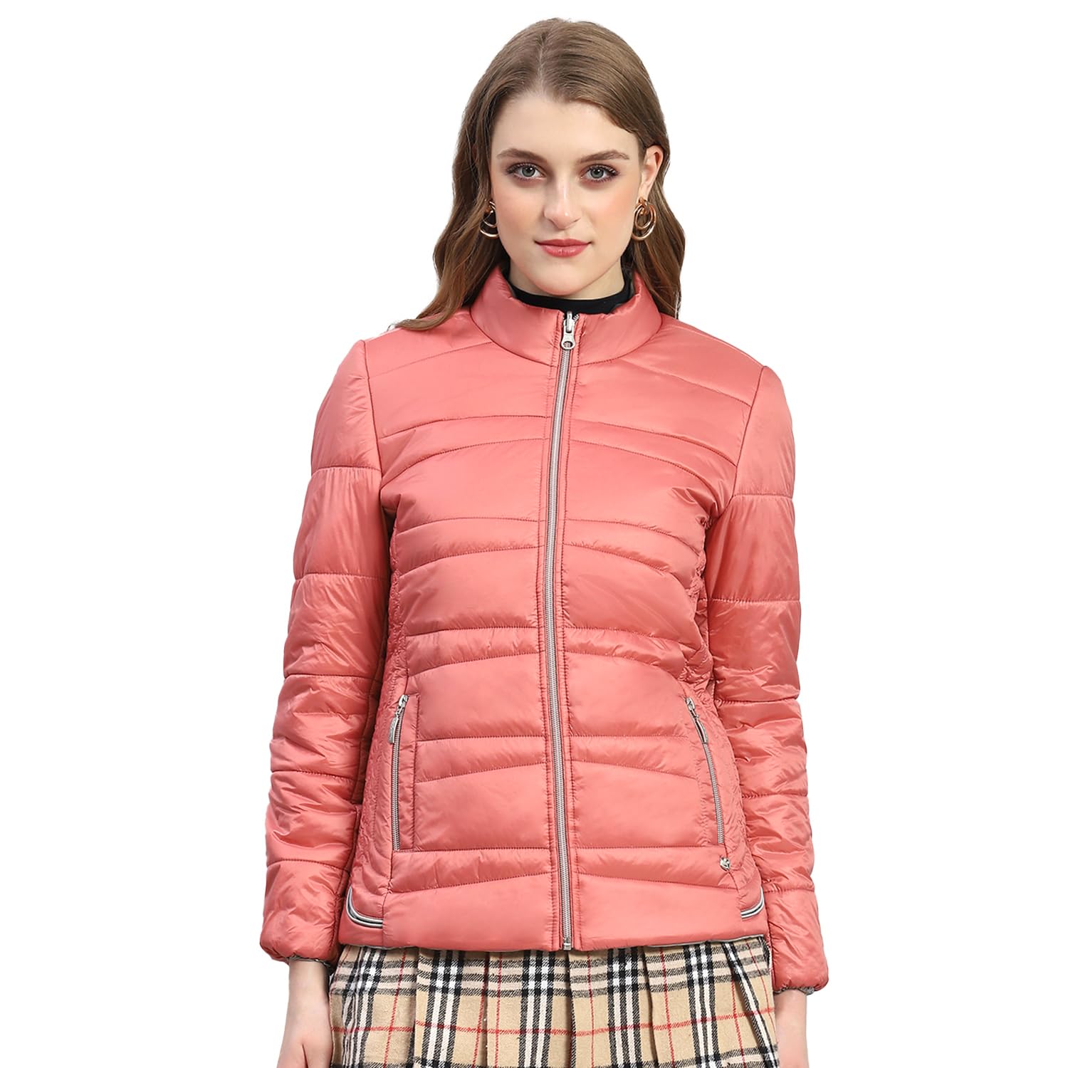 monte carlo Womens Solid Full Sleeve Stand Collar Reversible Casual Jacket (223062598)-picture-22