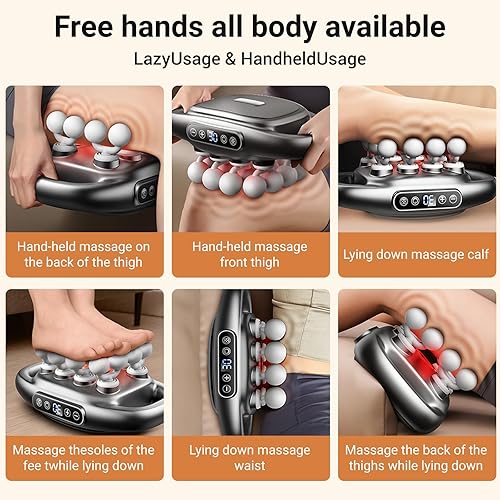 Miniatura 2 de Pistola de masaje de tejido profundo de 16 cabezas para tejido profundo, espalda, hombros, piernas, alivio del dolor, juego de pistola de masaje,