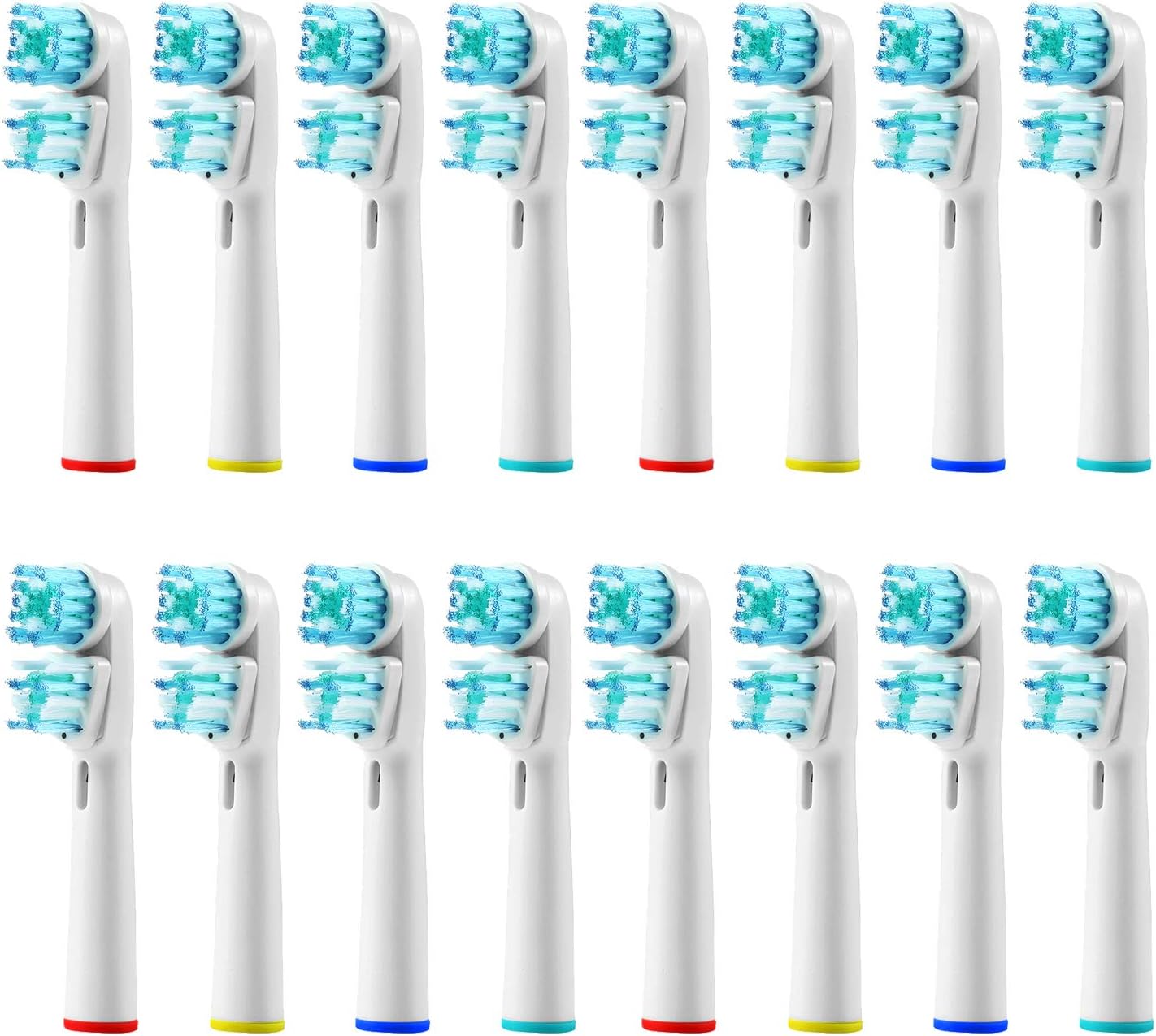 16Pcs Toothbrush Replacement Heads Refill for Braun Oral-B Electric Toothbrush Pro 1000 Pro 3000 Pro 5000 Pro 7000 Vitality Dual Clean