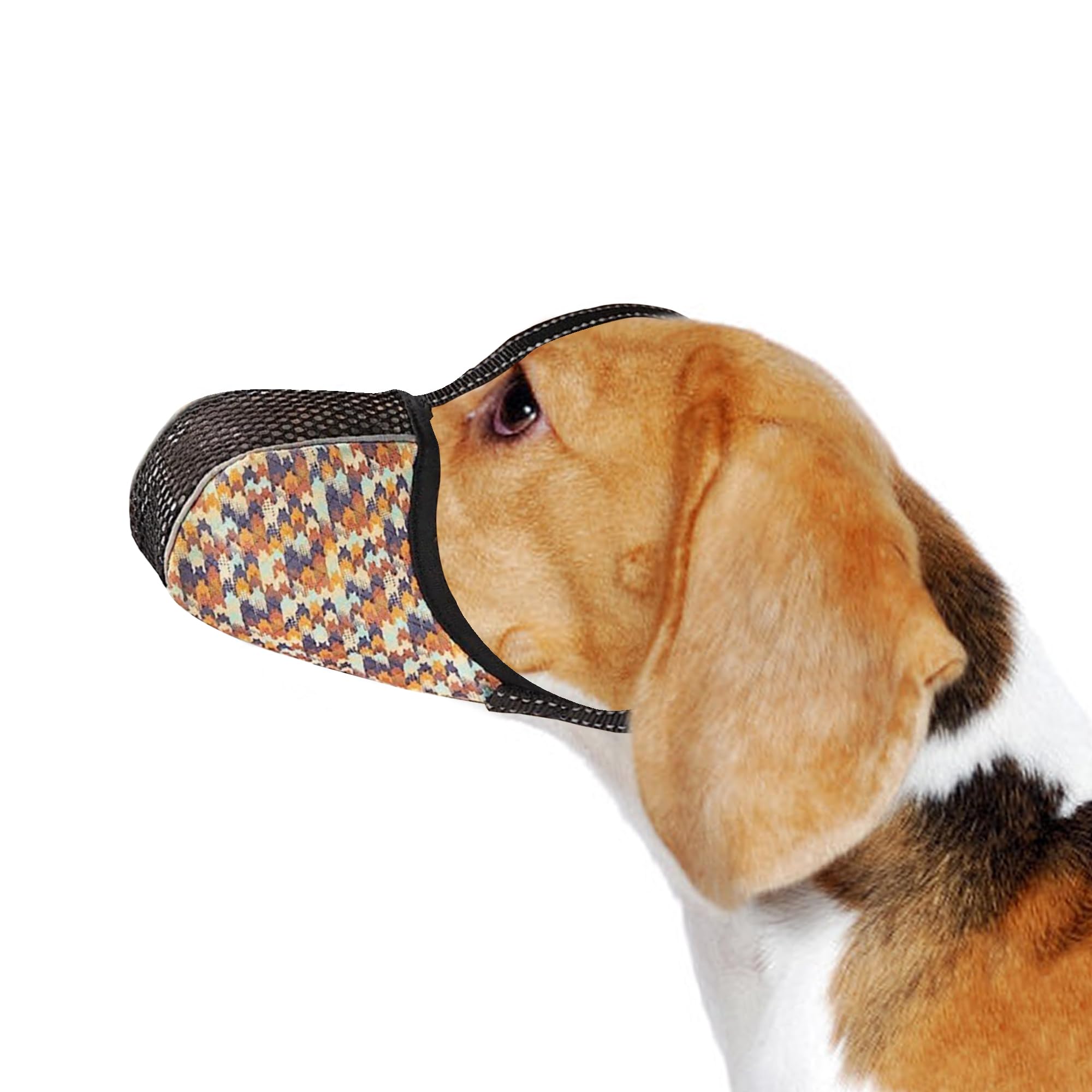 JOYPAWS Dog Muzzle Medium Sized Dogs Anti Bite Bark Soft Air Mesh Muzzles Reflective Ajustable Dog Mouth Guard Cover for Grooming Scavenging Orange M โ image 1