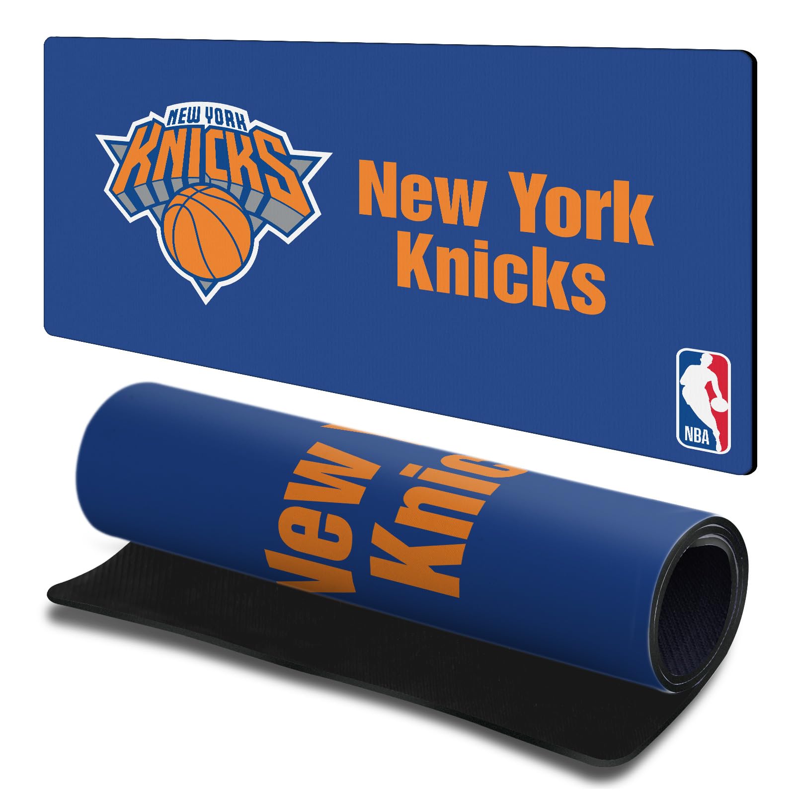 Head Case Designs Officially Licensed NBA Blue New York Knicks Logo 23.62 x 11.81 x 0.12 inches (600 x 300 mm) - L Gaming Office Desk PC Keyboard Mouse Mat Pad