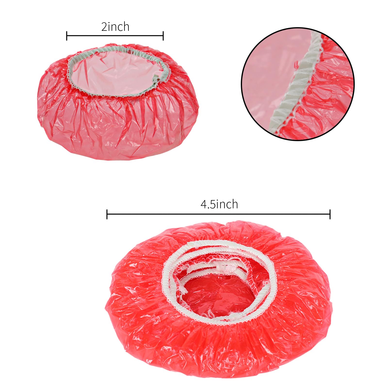 Bettli Smoke Alarm Cover,25 Pcs Red Smoke Detector Cover Fire Alarm Cover Reusable Plastic Stretch Elastic Thickened Fire Detector Dust Covers Cap for Home Kitchen Cooking Baking - Image 2