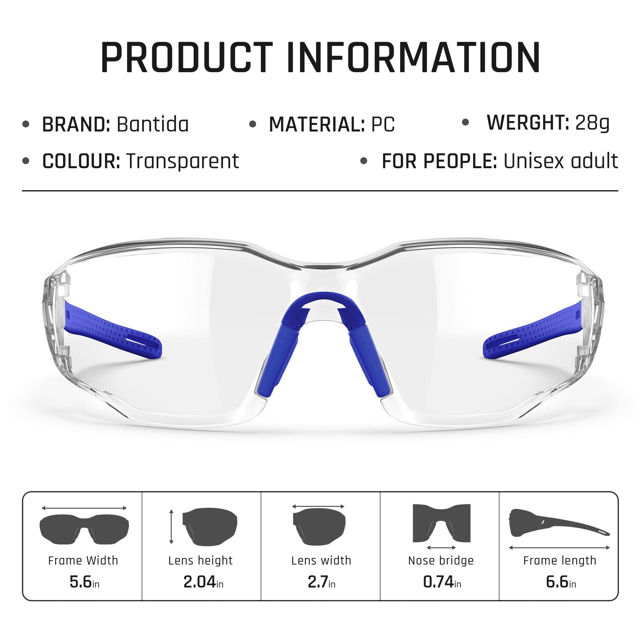Safety Glasses - Anti-Fog & Adjustable -2 Safety Glasses - Anti-Fog & Adjustable -2