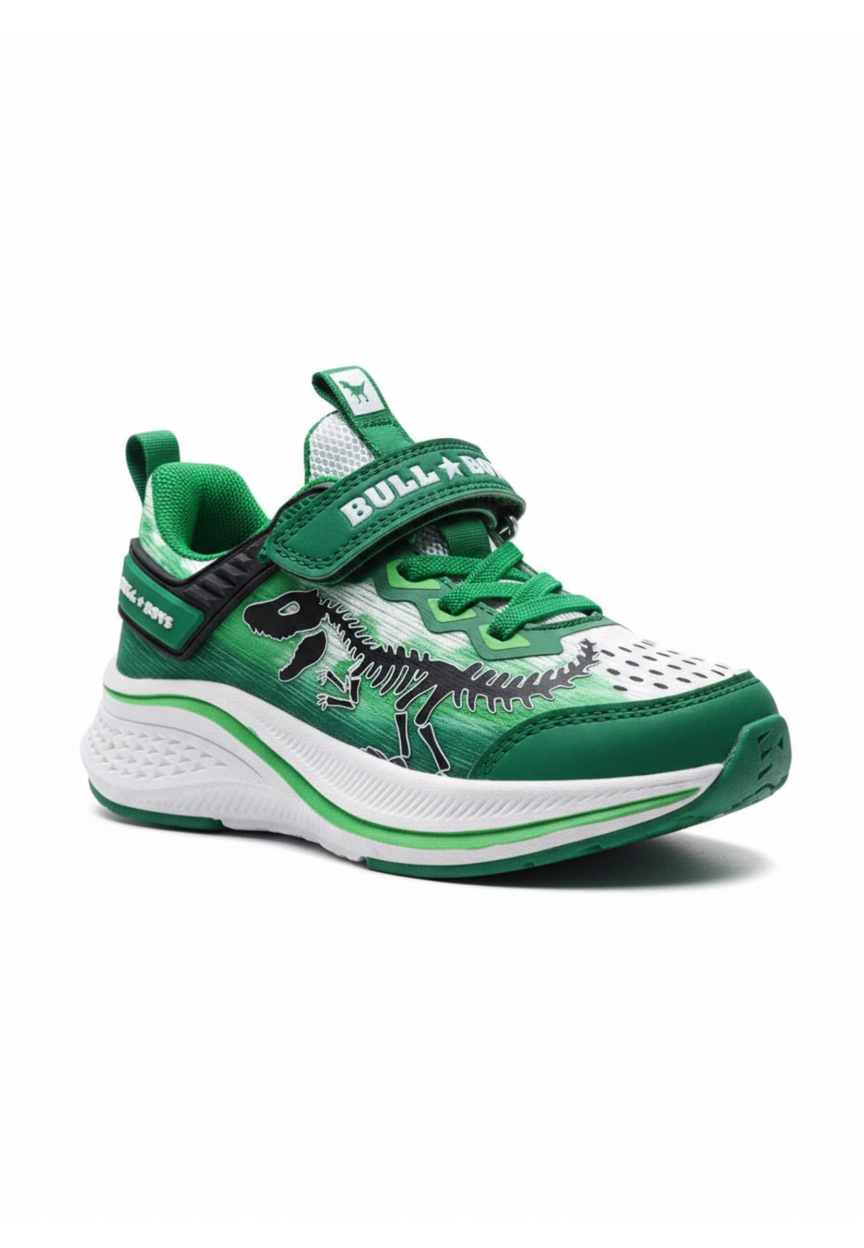 Bull Boys Scarpe Bambino DNAR5274 Uragano Rex Verde,con Audio Attivabile,a Strappo e Suola Ammortizzata