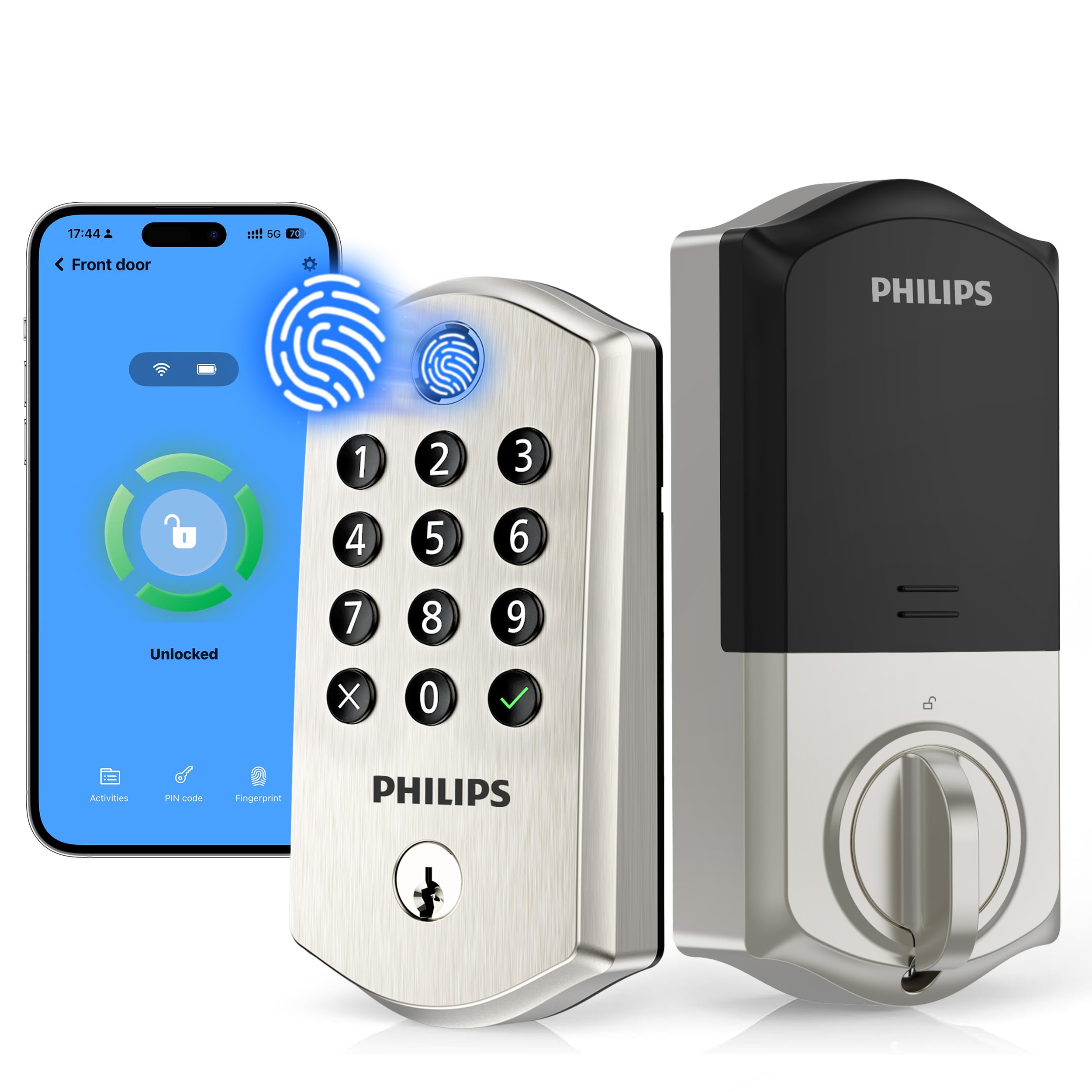 PHILIPS White / Rectangular / Modern Home Security Systems