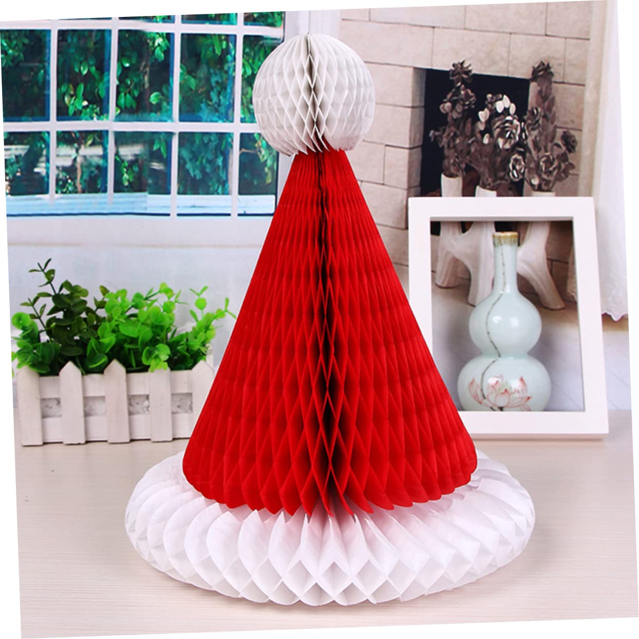 ORFOFE 12piezas Adornos Colgantes Forma De Para Decoración Navideña De Árbol y Sombrero De Navidad y Celebraciones