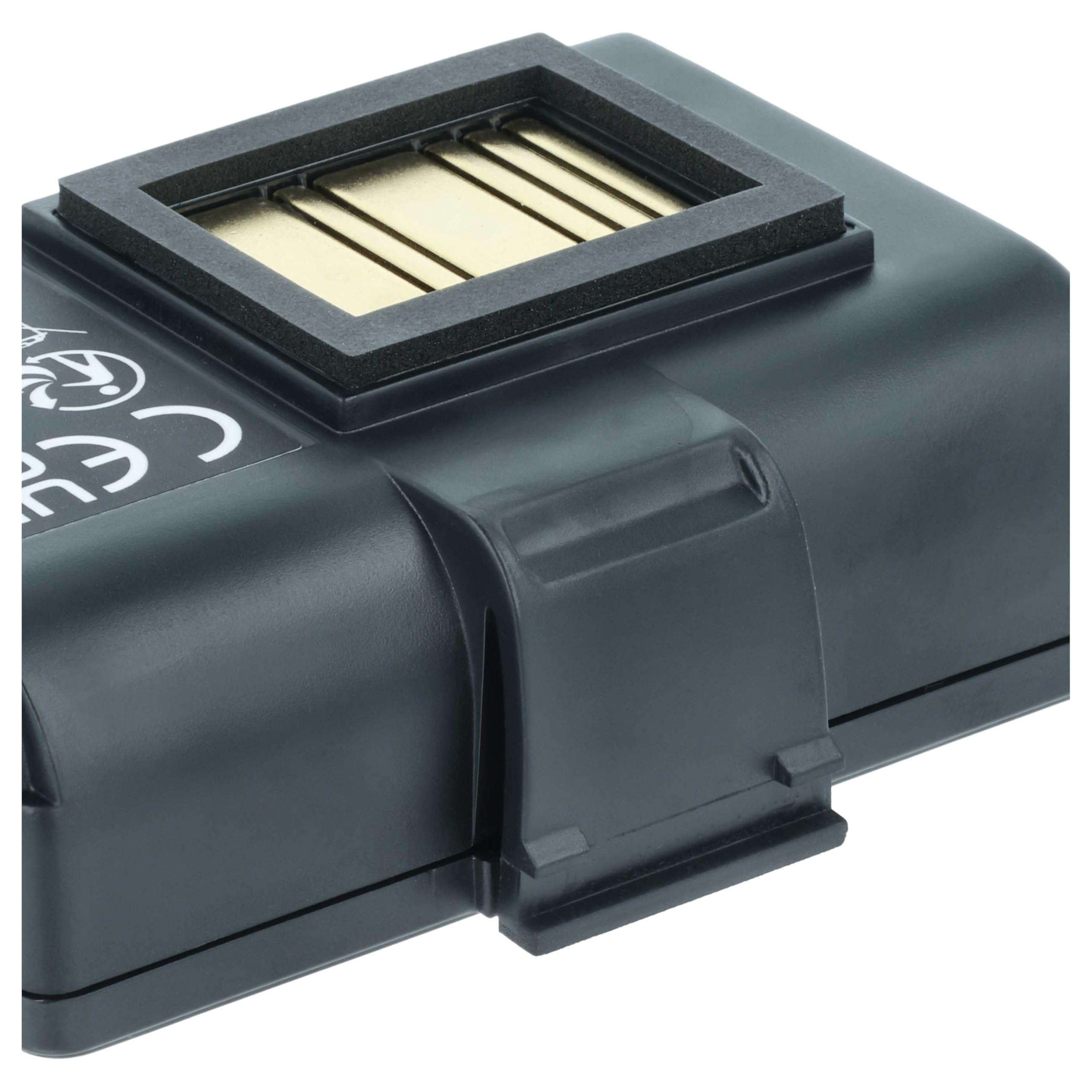vhbw 2X bateria zastępuje Zebra AT16004, BTRY-MPP-34MA1-01 do drukarki, kopiarki, skanera, drukarki etykiet (2600 mAh, 7,4 V, Li-Ion)