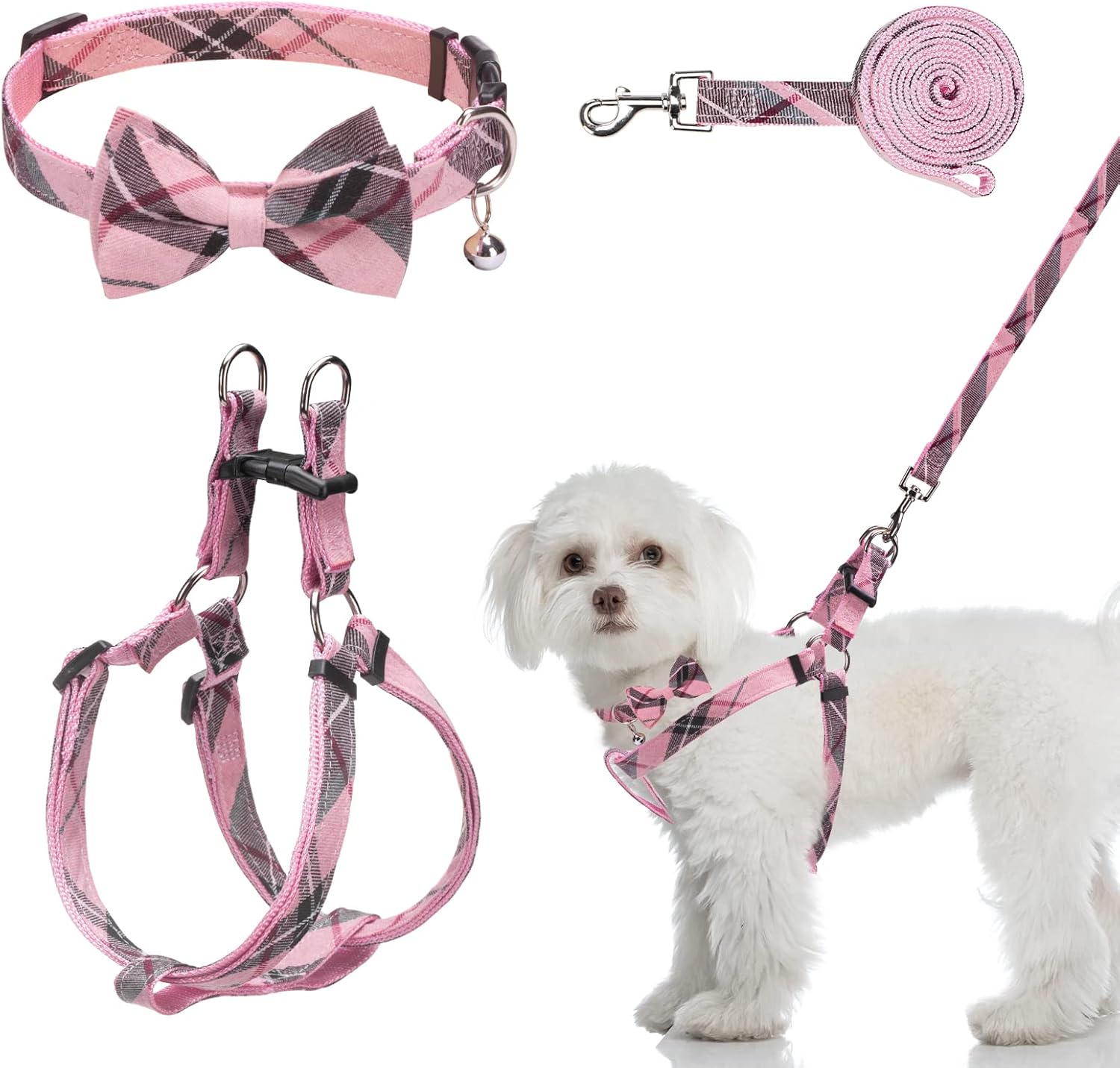 beige dog harness