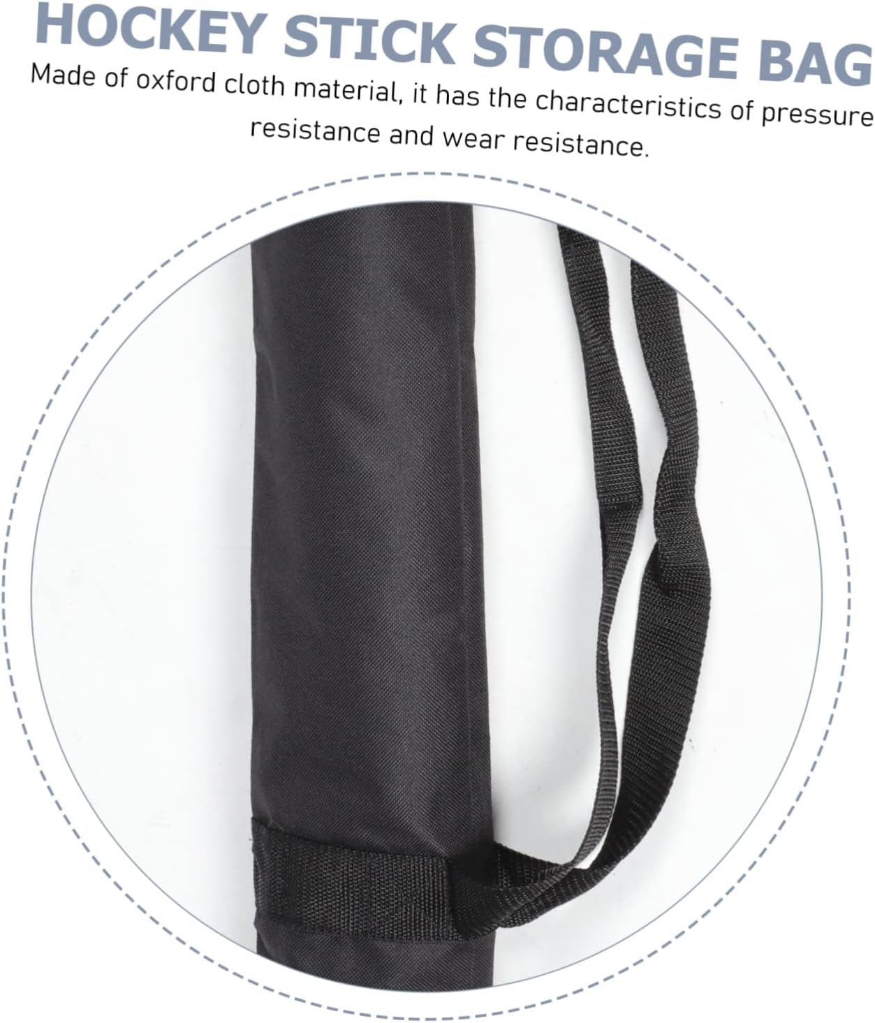 Portable Hockey Stick Carrying Bag One Shoulder Ice Hockey Club Pouch Sturdy Waterproof Material Storage Bag for Outdoor Sports Equipment