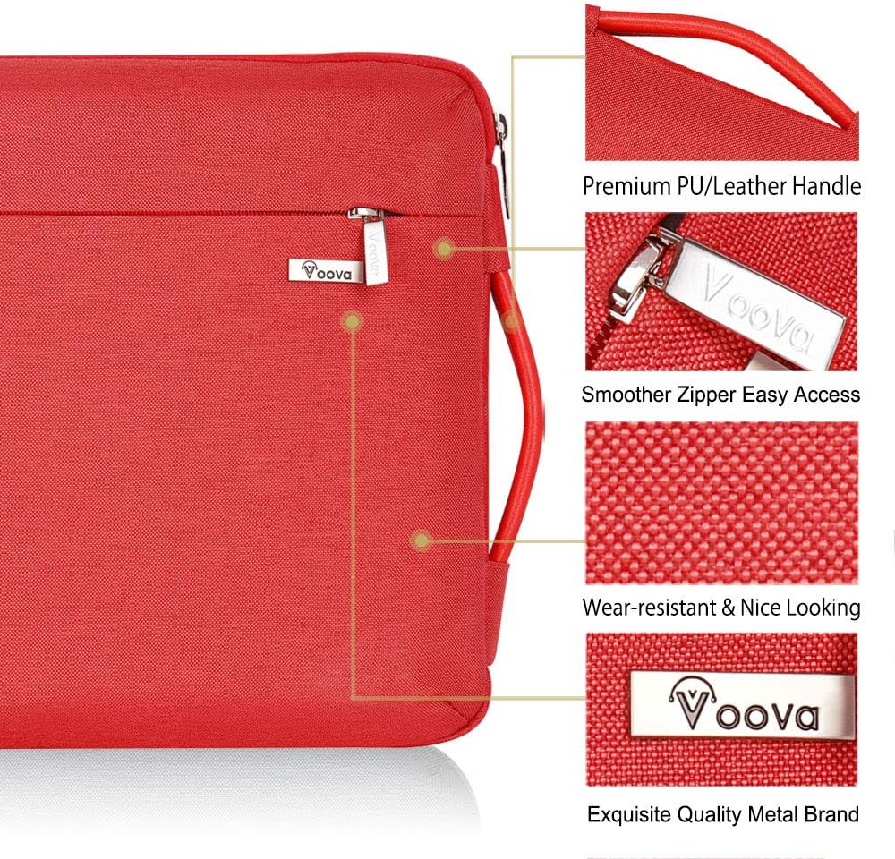 Voova Laptop Sleeve Case 15.6 Inch, 360° Protective Computer Carrying Bag Compatible with MacBook Pro 15 16 M1 Pro/Max,15-16" Microsoft Hp Lenovo Dell Acer Asus Chromebook for Women Girls,Waterproof