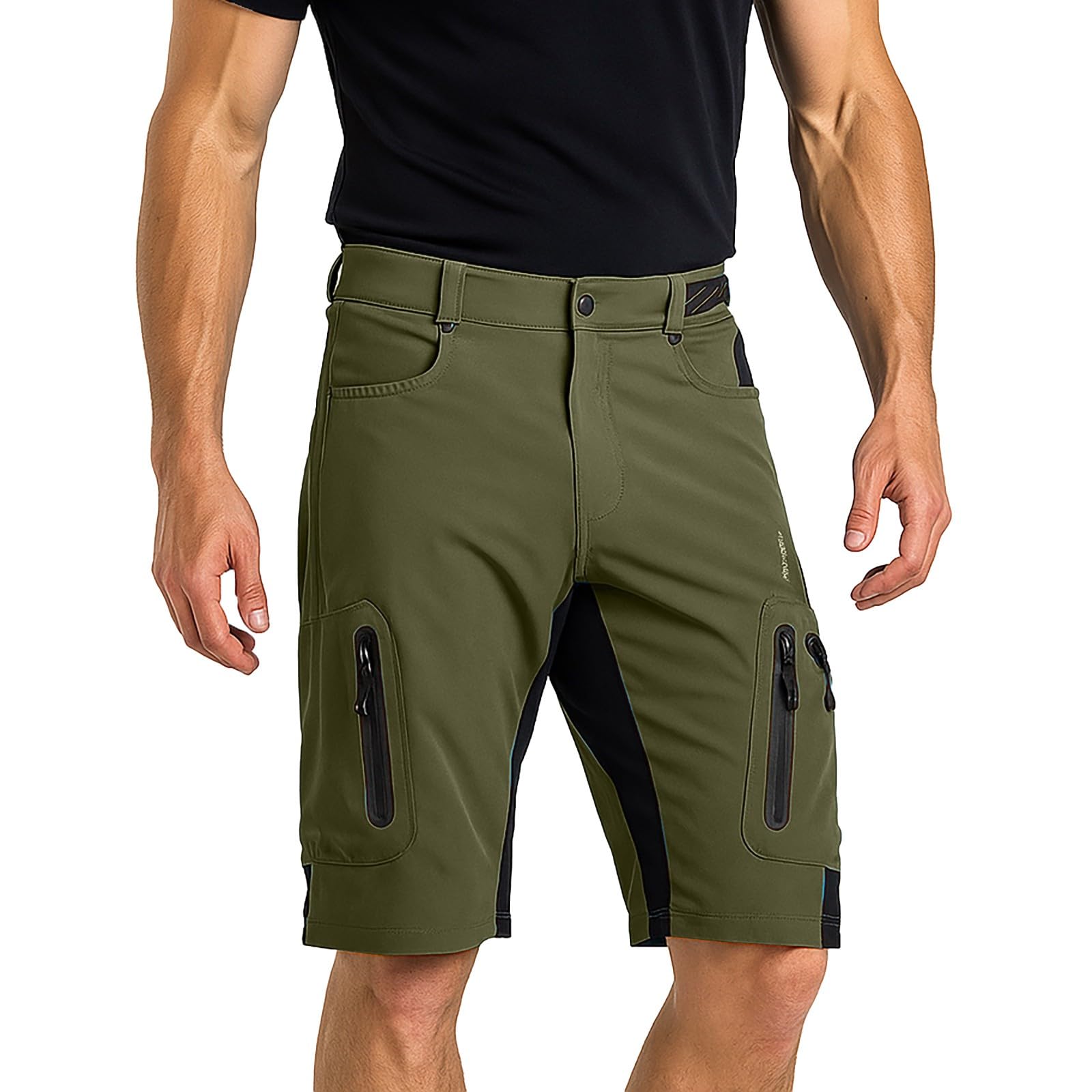 Short éTé Homme,Short De RandonnéE pour Homme Short De Sport DéContracté avec Plusieurs Poches pour Le Cyclisme Les Et La Course à Pied