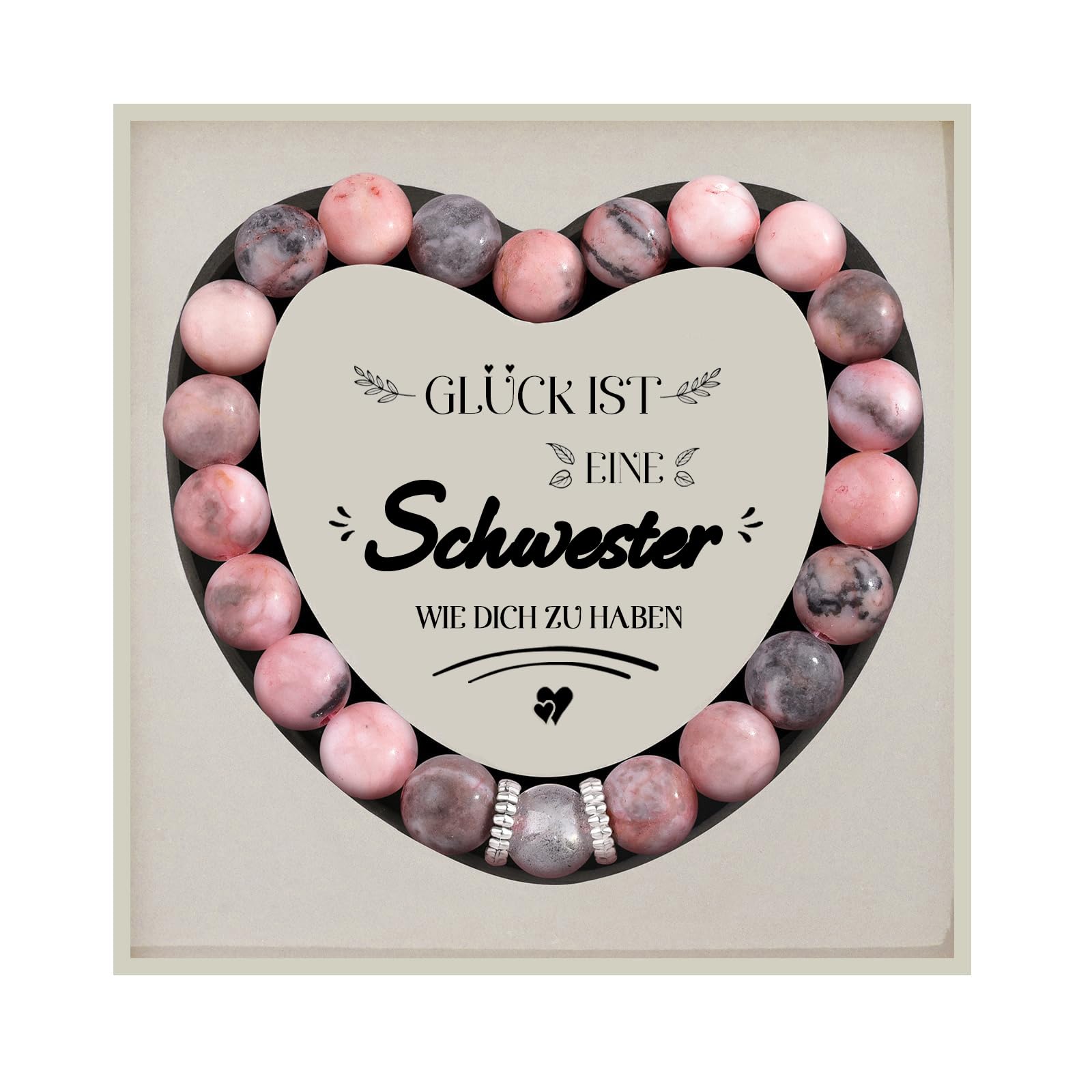 Lueaurra Armband für Schwester, Schwester Geschenk, Geschenk Schwester Geburtstag, Weihnachtsgeschenk für Schwester, Beste Schwester Geschenke
