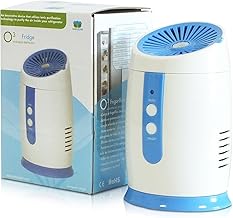 GMB OZONE Portable Ozone Generator Compact Refrigerator Odor Eliminator, Small Space Air Purifier for Fridge, Car, Shoe Cabinet, Closet | Cordless | Battery Operated