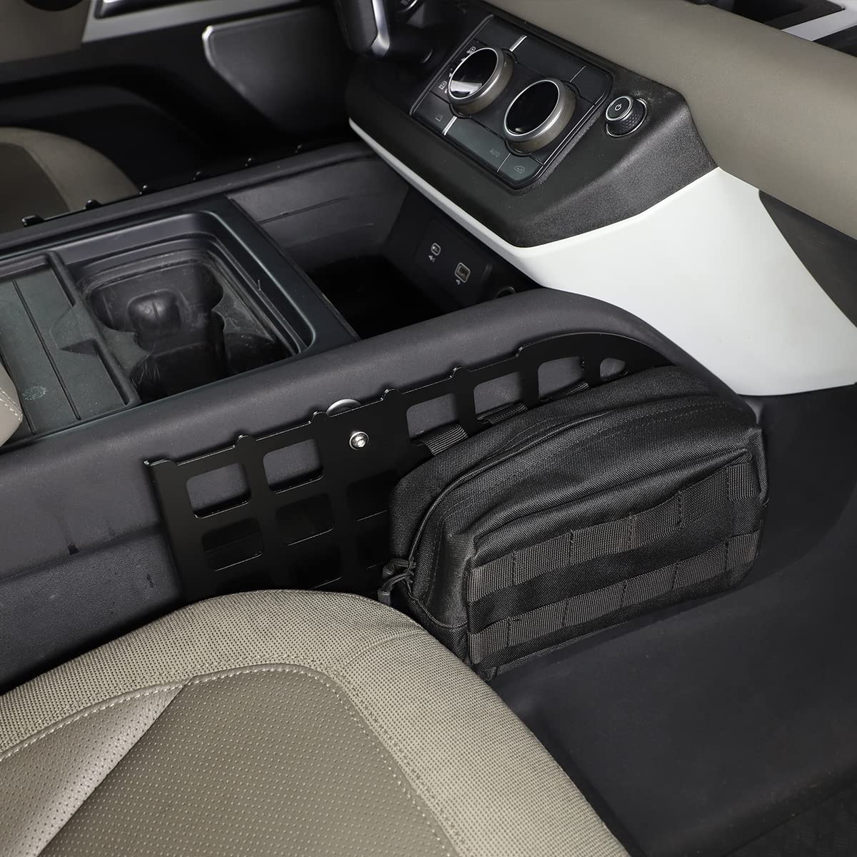 Para Land Rover Defender 90 110 2020-2022 Aleación de aluminio Consola central Control lateral Bolsa de almacenamiento Rack Organizador multifuncional