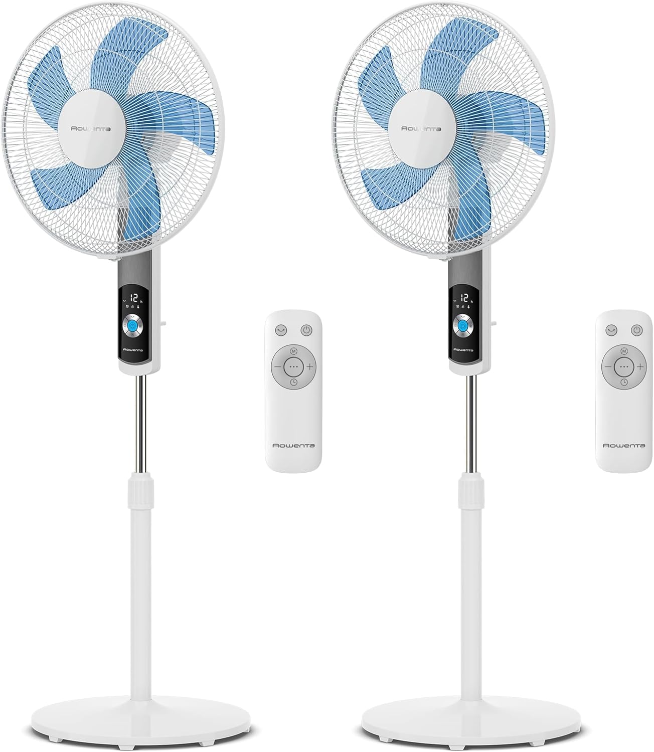 Rowenta Turbo Silence, Ventilateur sur pied, Silencieux, Puissant, Design durable, Écoénergétique, Timer 12h VU5650F0, Blanc — vue 9