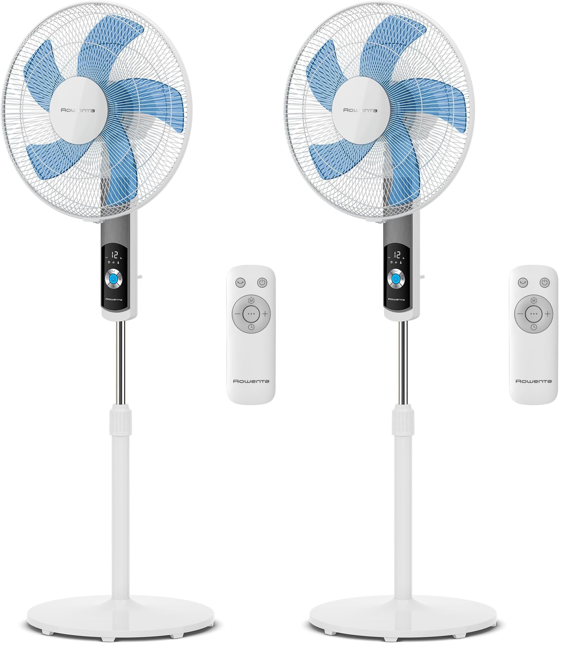 Ventilateur sur pied Rowenta anti canicule silencieux lot de 2 programmable 12h