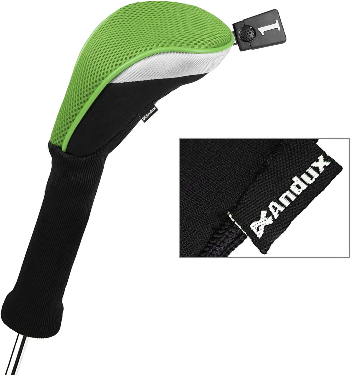 Andux Golf Club Wood Head Covers 460cc Driver Extra Long Neck BigaMart