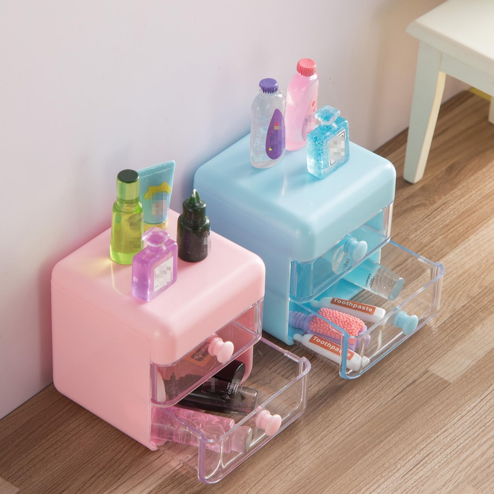 72 szt. domek dla lalek mini etui do przechowywania biżuterii torebka ręcznik zestaw kosmetyków akcesoria łazienkowe szczoteczka do zębów szampon perfumy suszarka do włosów grzebień torebka dekoracja