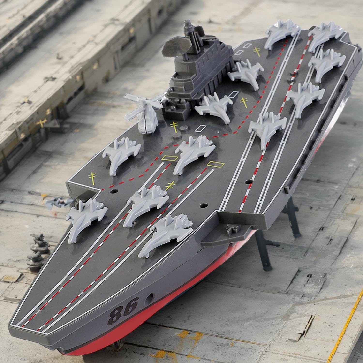 Amazon.com: Ssccgym Remote Controlled Warship Battleship Aircraft