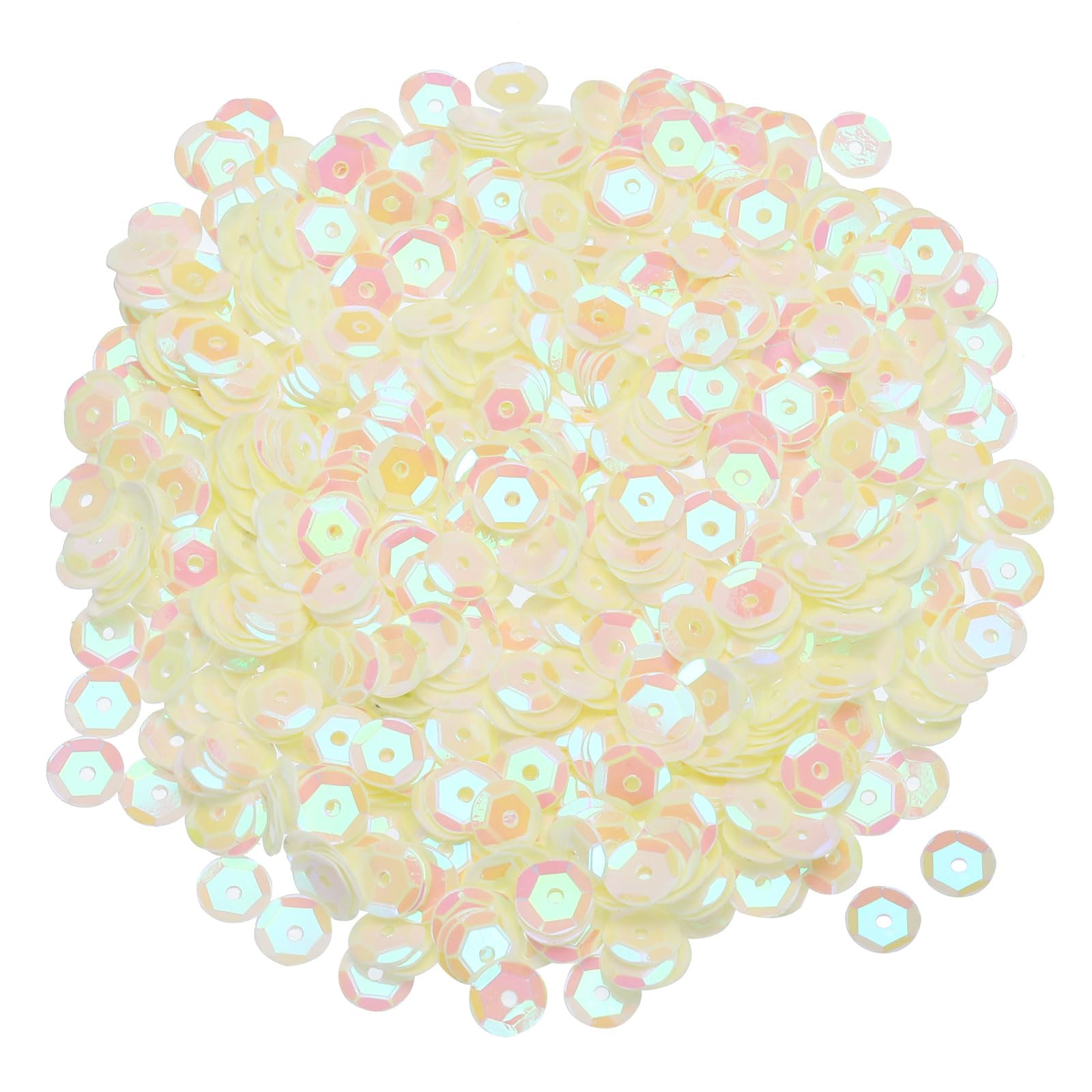 2400 Pailletten 6mm - Wassermelonenrot Für Basteln Und Schmuck