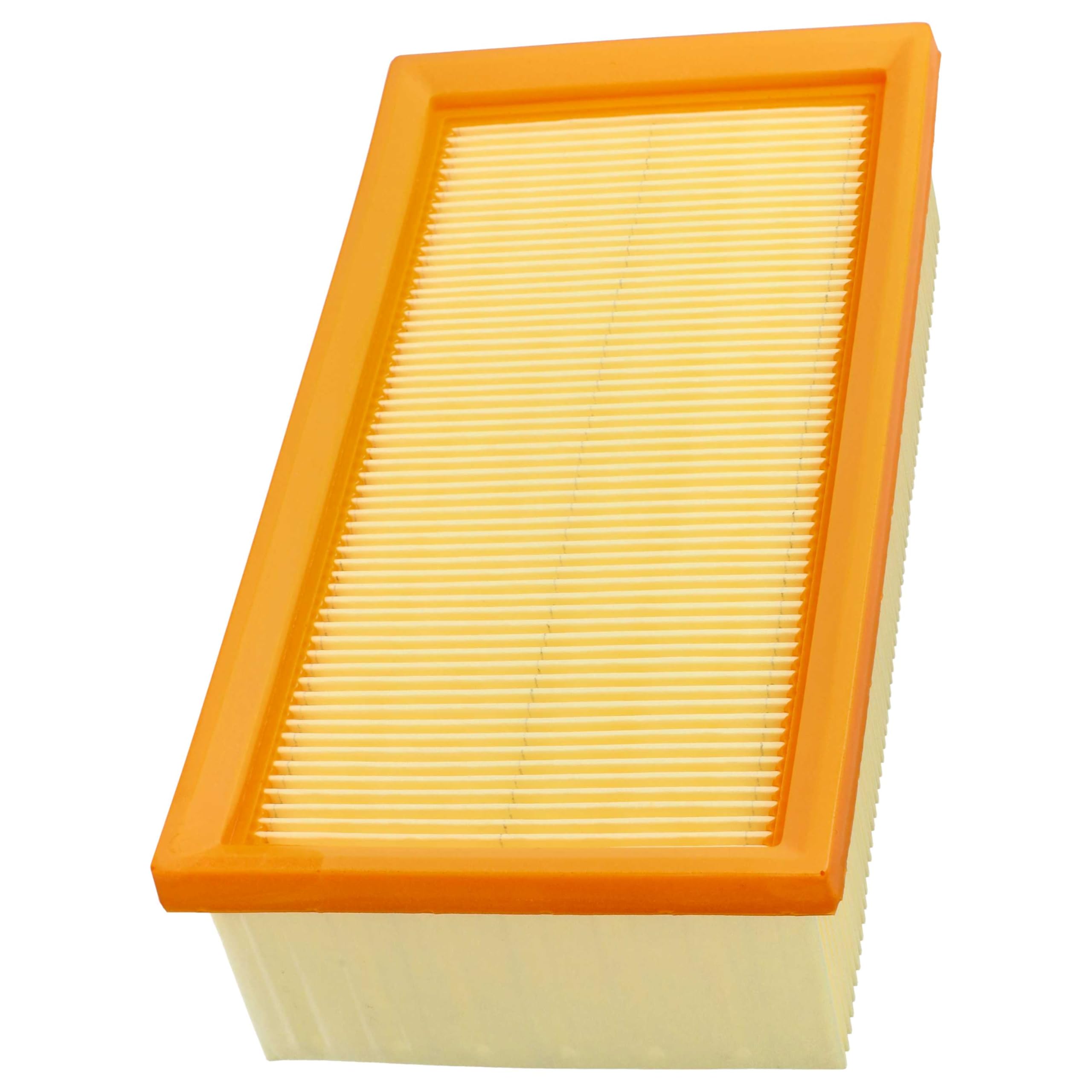 vhbw 5x filtro a pieghe piatte compatibile con Kärcher 3501, 3500, 3500E, 2000TE, 2000E aspirapolvere - Elemento filtrante