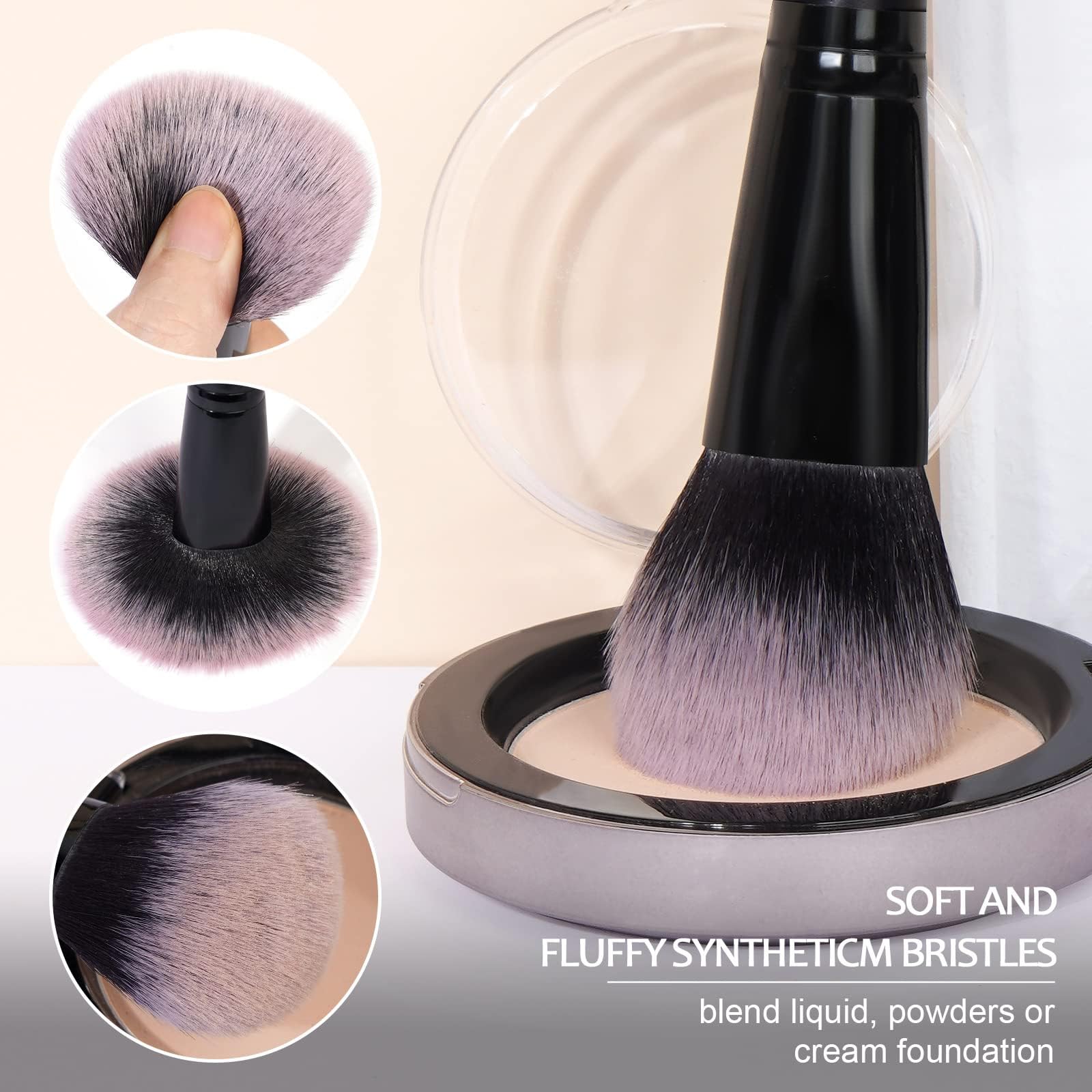 MAANGE Make up Brushes 38 Pcs Makeup Kit, Premium Synthetic Foundation Powder Blending Face & Eyes Makeup Brush Set - Image 4