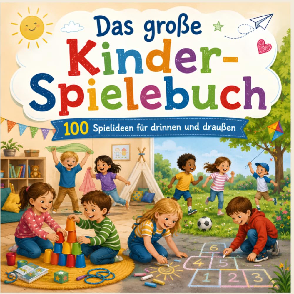 Das große Kinderspielebuch: 100 Spielideen für drinnen und draußen