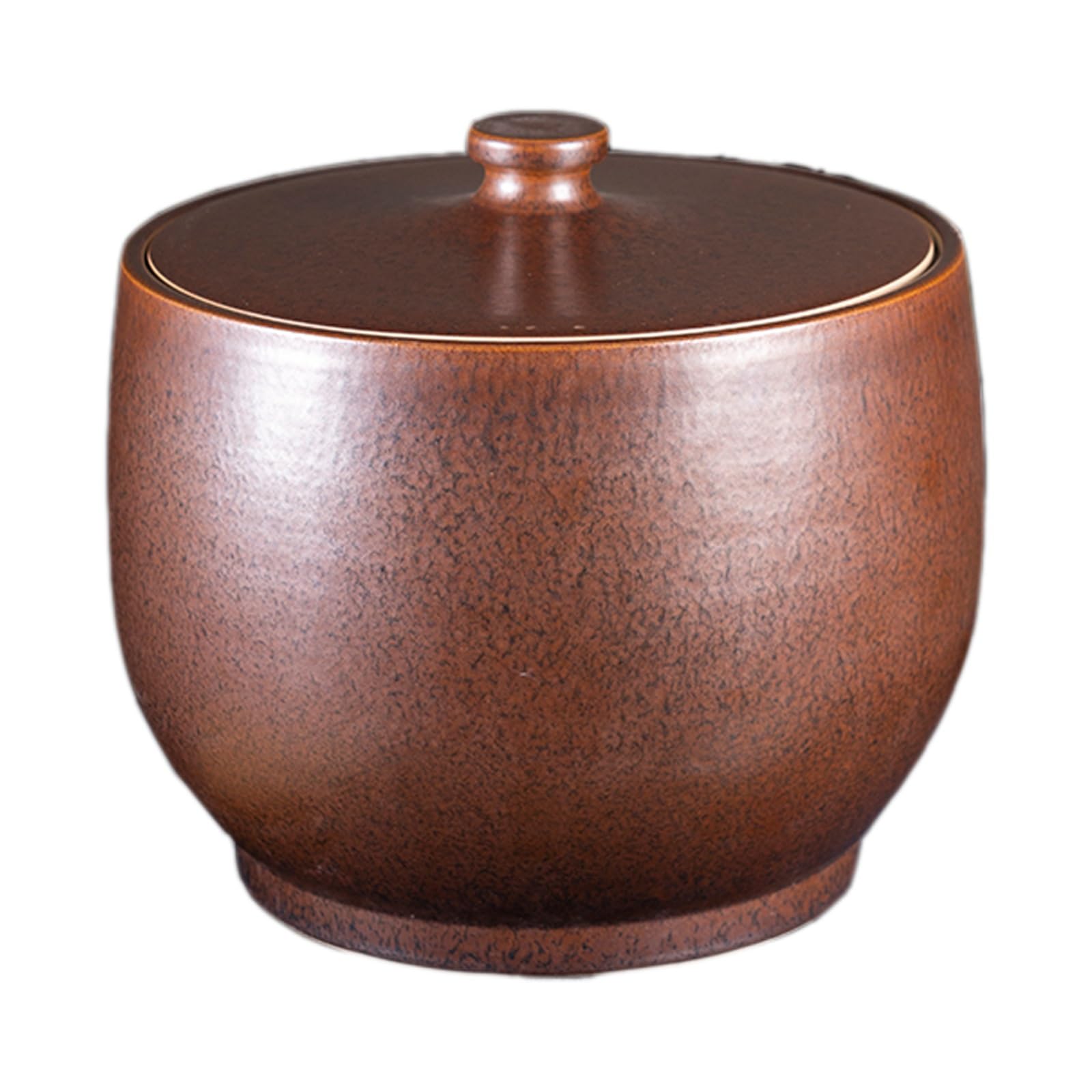 Recipiente de Cerámica para Arroz, Contenedores de Almacenamiento, Recipiente Hermético para Harina, Arroz, Frutos Secos y Aperitivos(Brown,10kg)