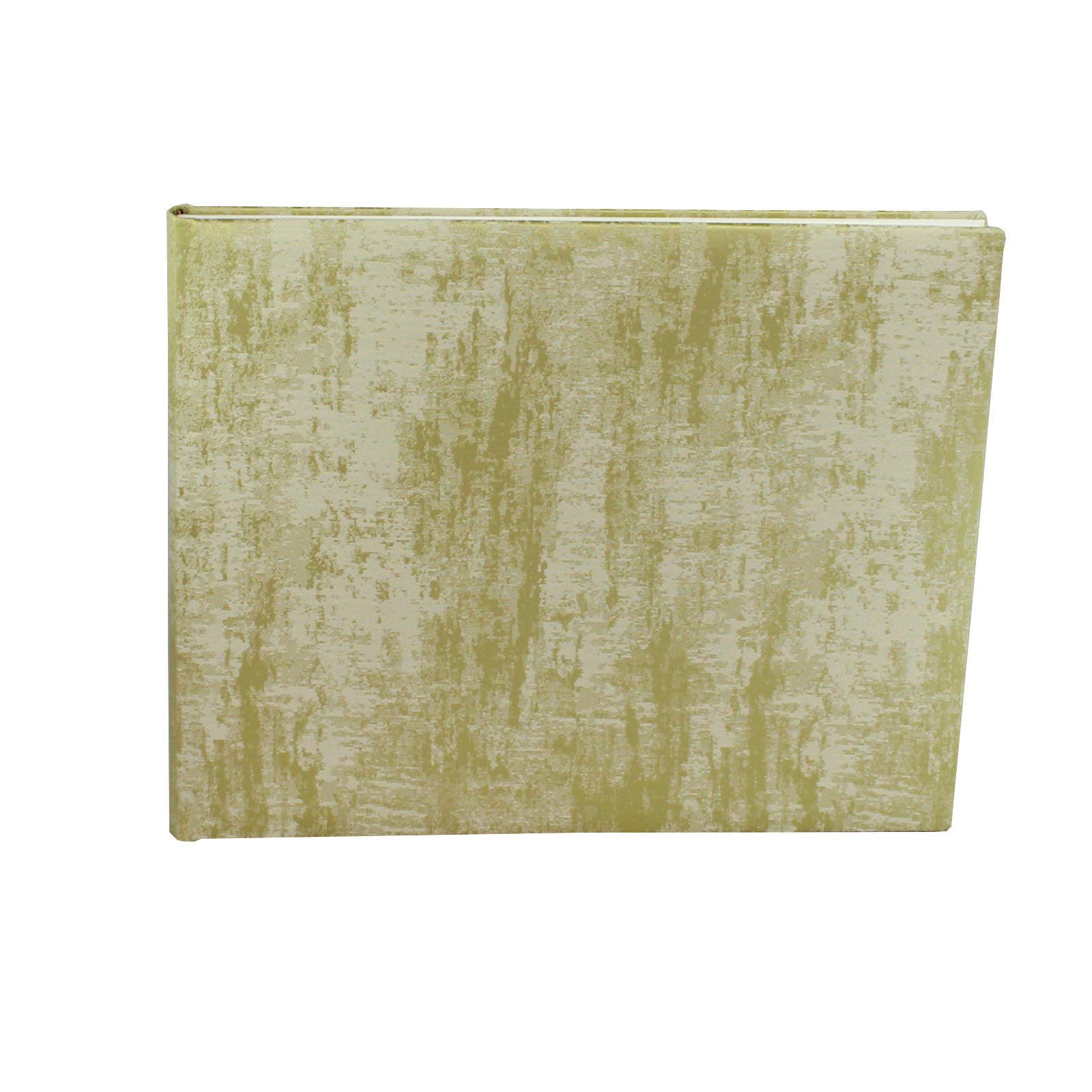 Livre d'or Vera Donna en cuir vert et argent d'une élégance artisanale